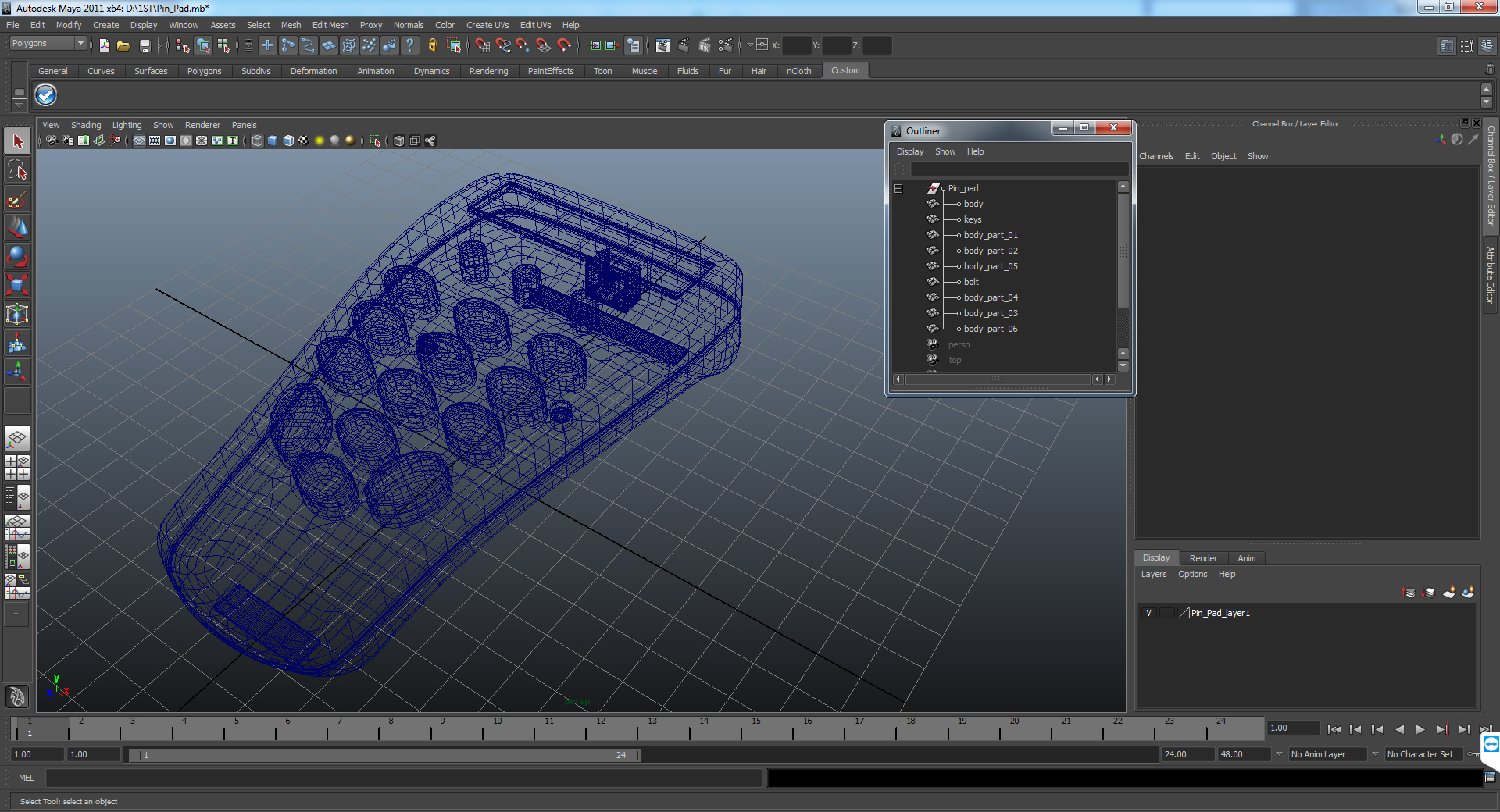 Pin Pad 3D model