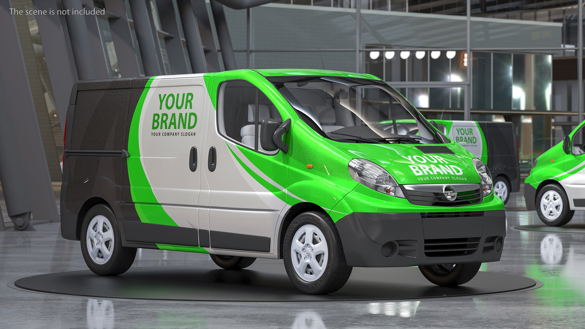 3D Opel Vivaro 2013 Simple Interior Your Brand model