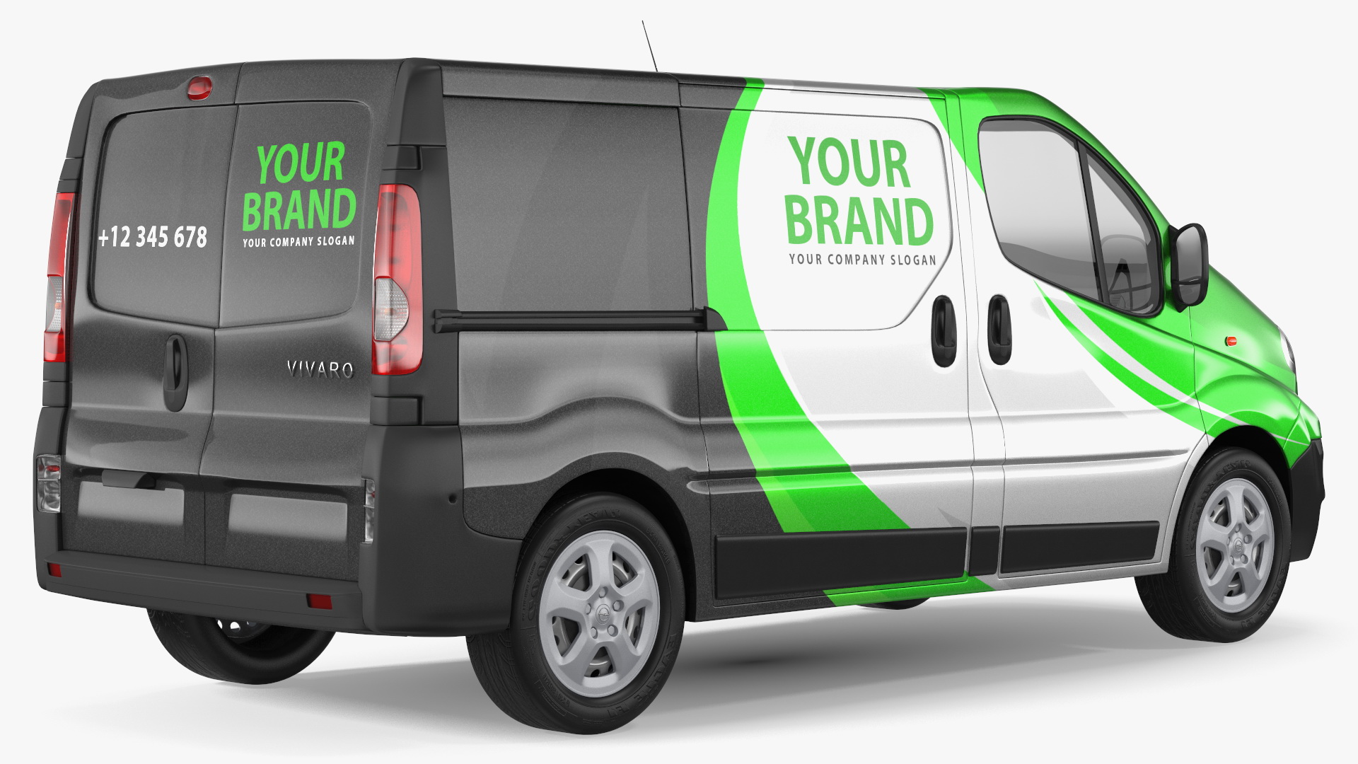 3D Opel Vivaro 2013 Simple Interior Your Brand model