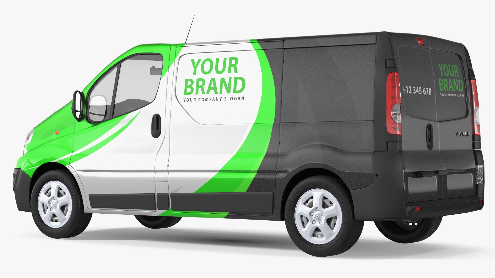 3D Opel Vivaro 2013 Simple Interior Your Brand model