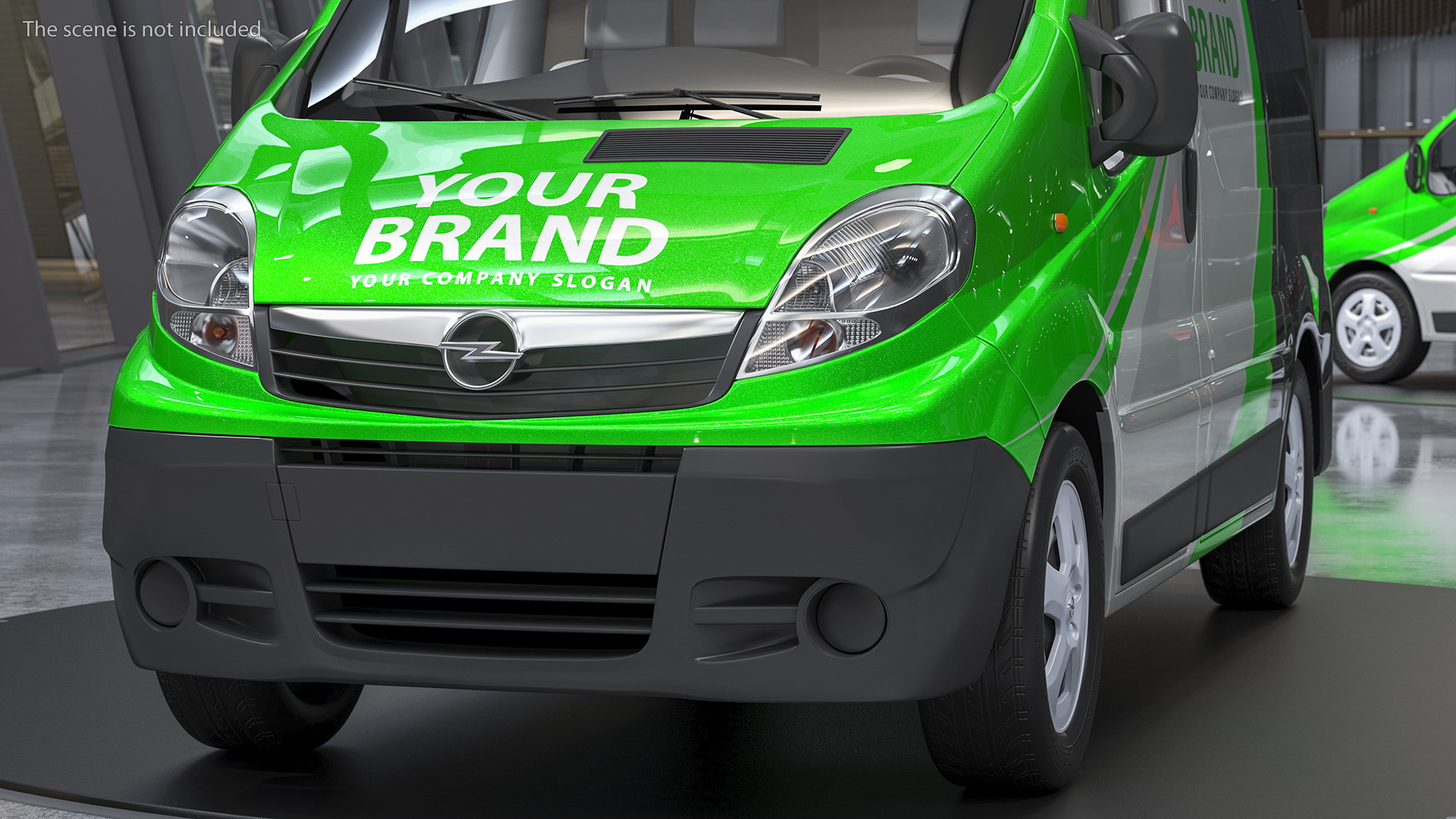 3D Opel Vivaro 2013 Simple Interior Your Brand model