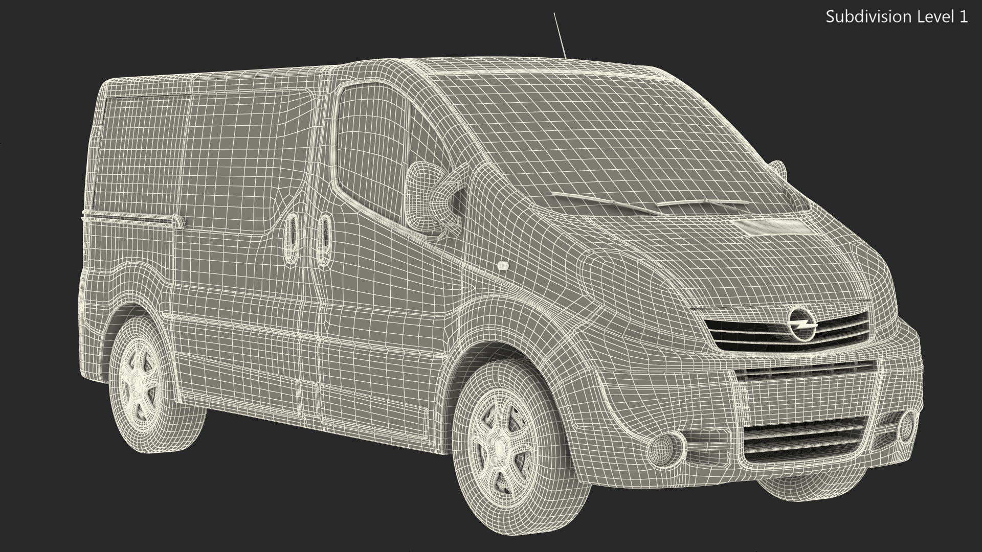 3D Opel Vivaro 2013 Simple Interior Your Brand model