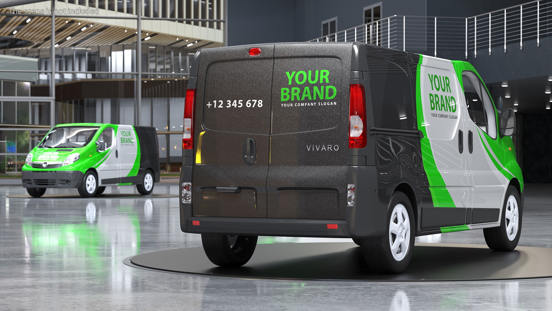 3D Opel Vivaro 2013 Simple Interior Your Brand model