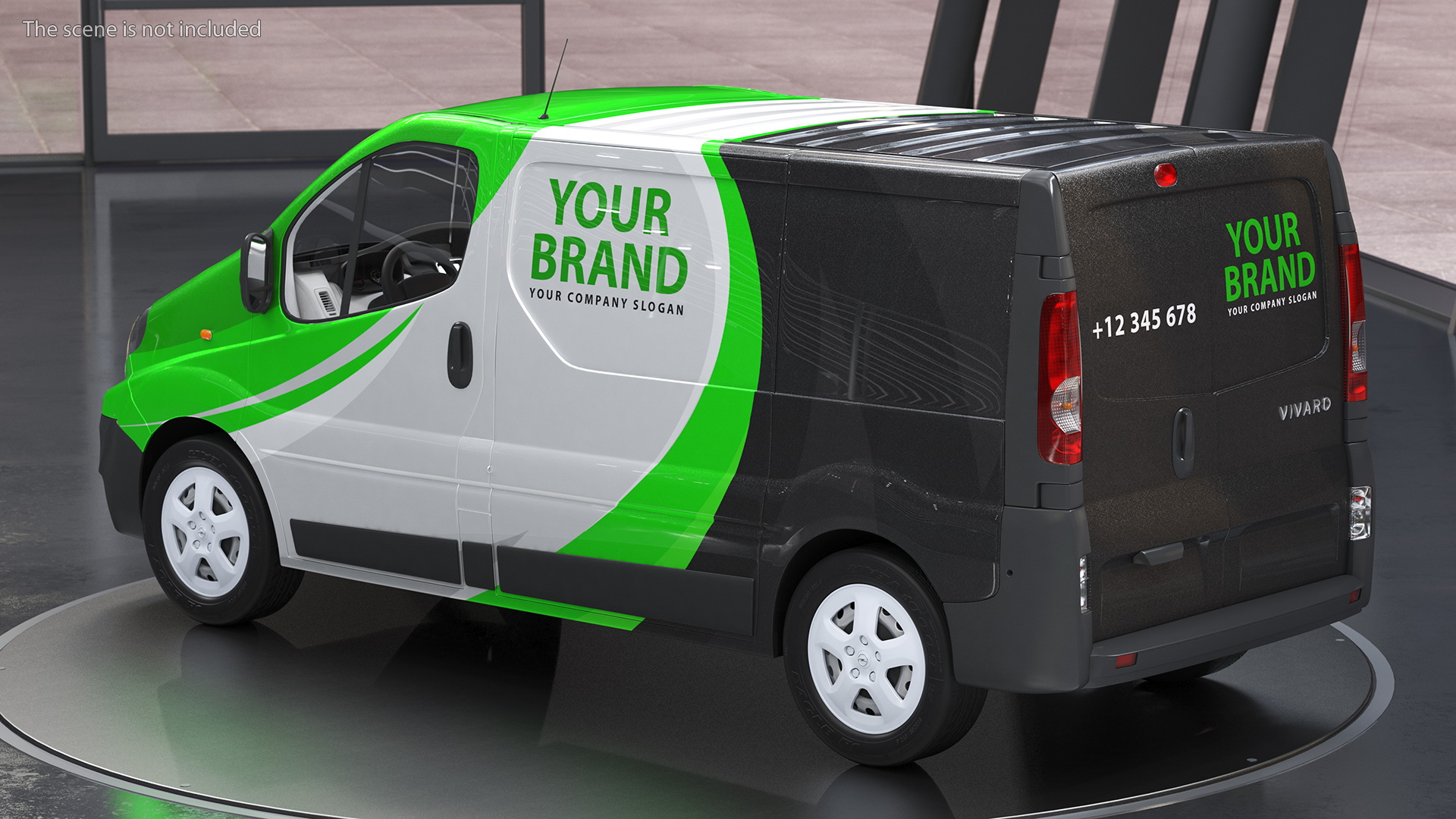 3D Opel Vivaro 2013 Simple Interior Your Brand model