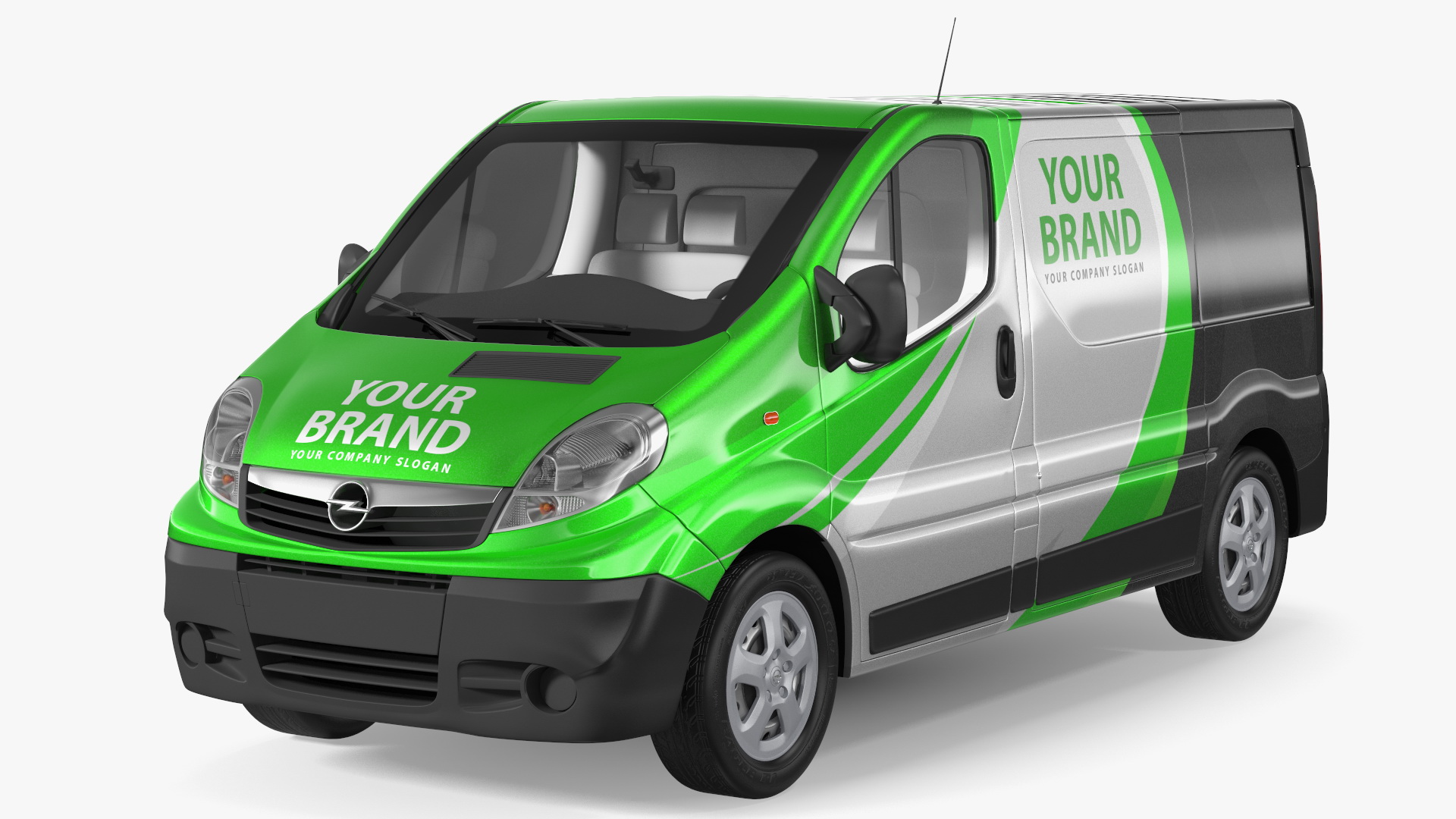 3D Opel Vivaro 2013 Simple Interior Your Brand model