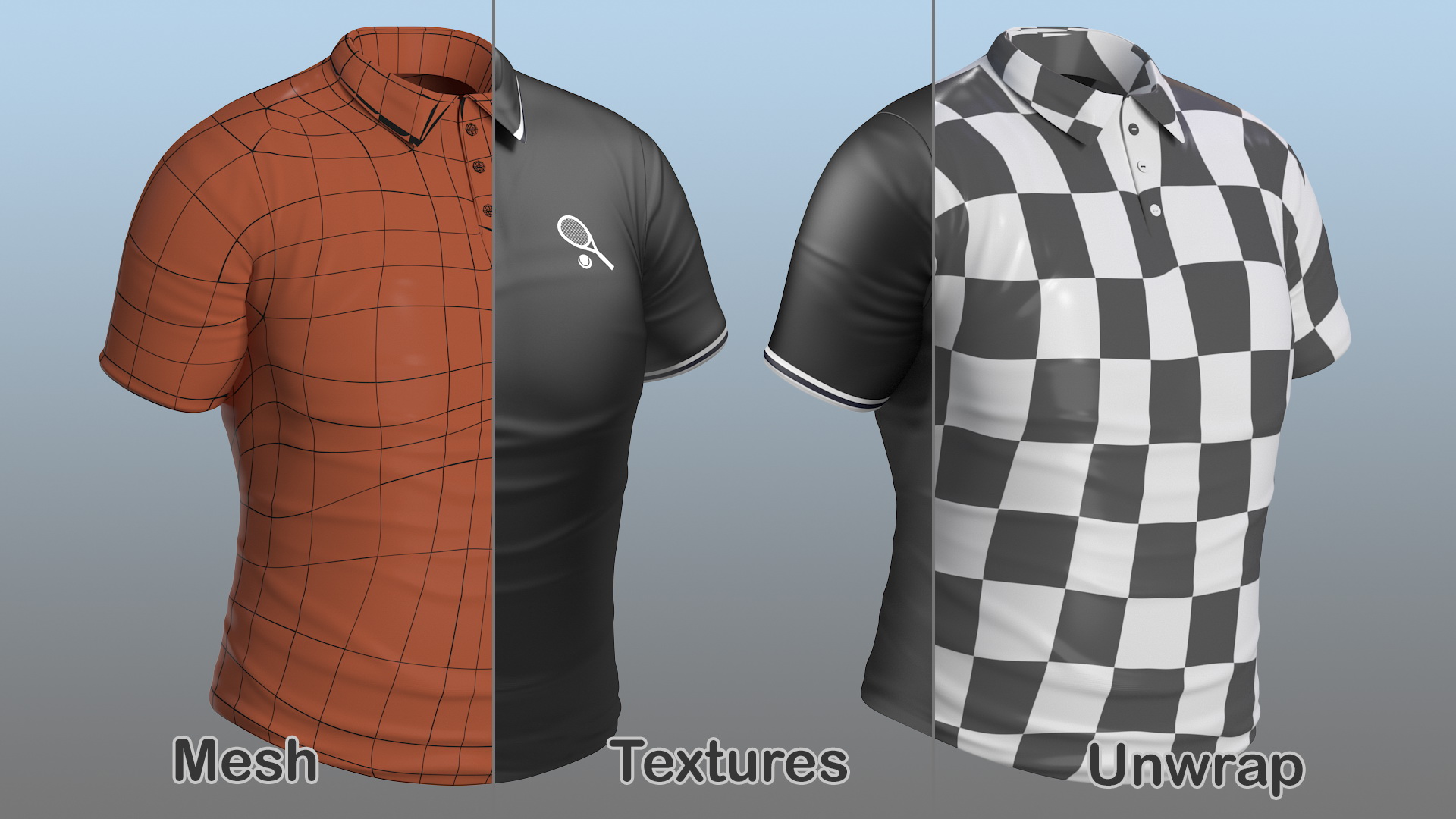 3D Sport T Shirt model