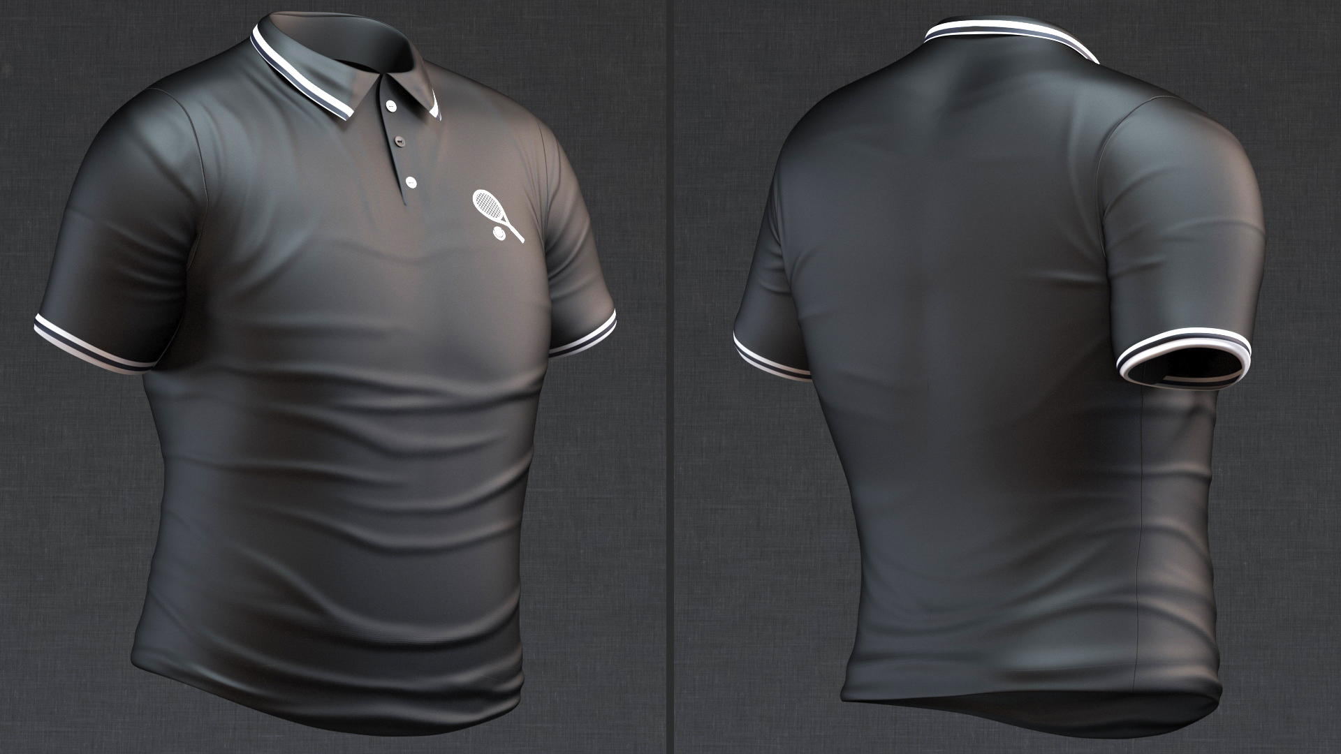 3D Sport T Shirt model