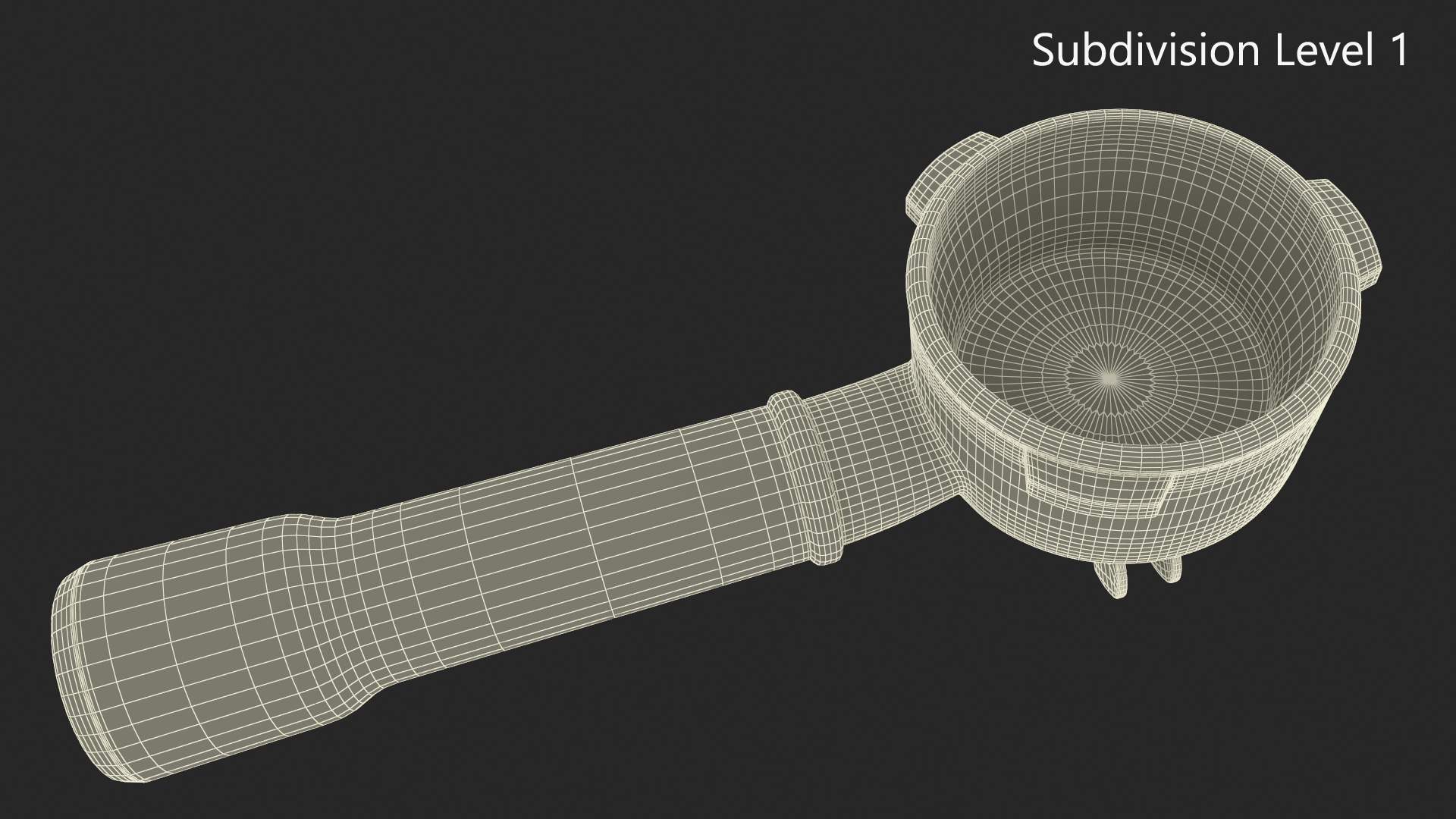 3D Double Spouts Portafilter Empty