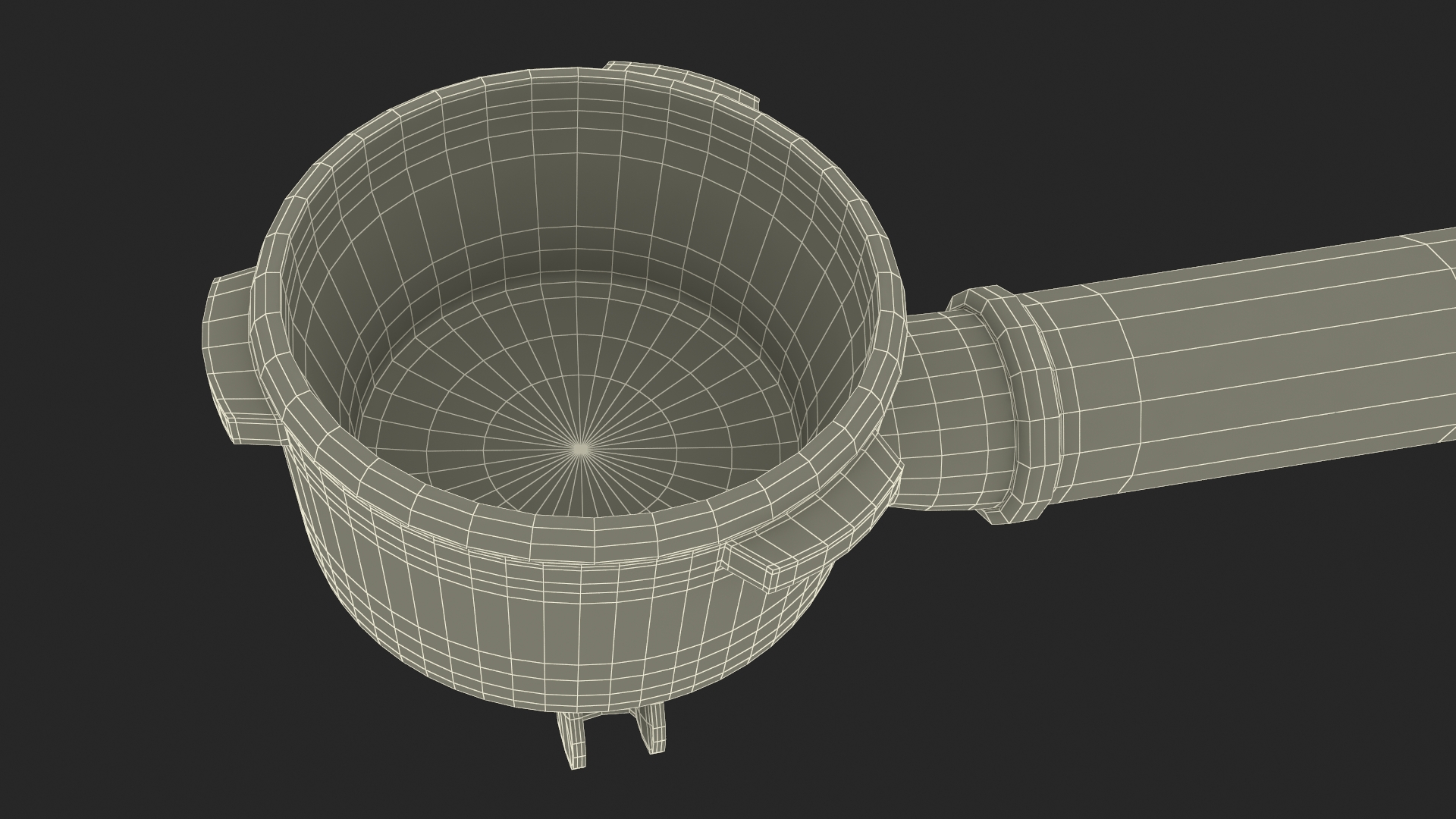 3D Double Spouts Portafilter Empty