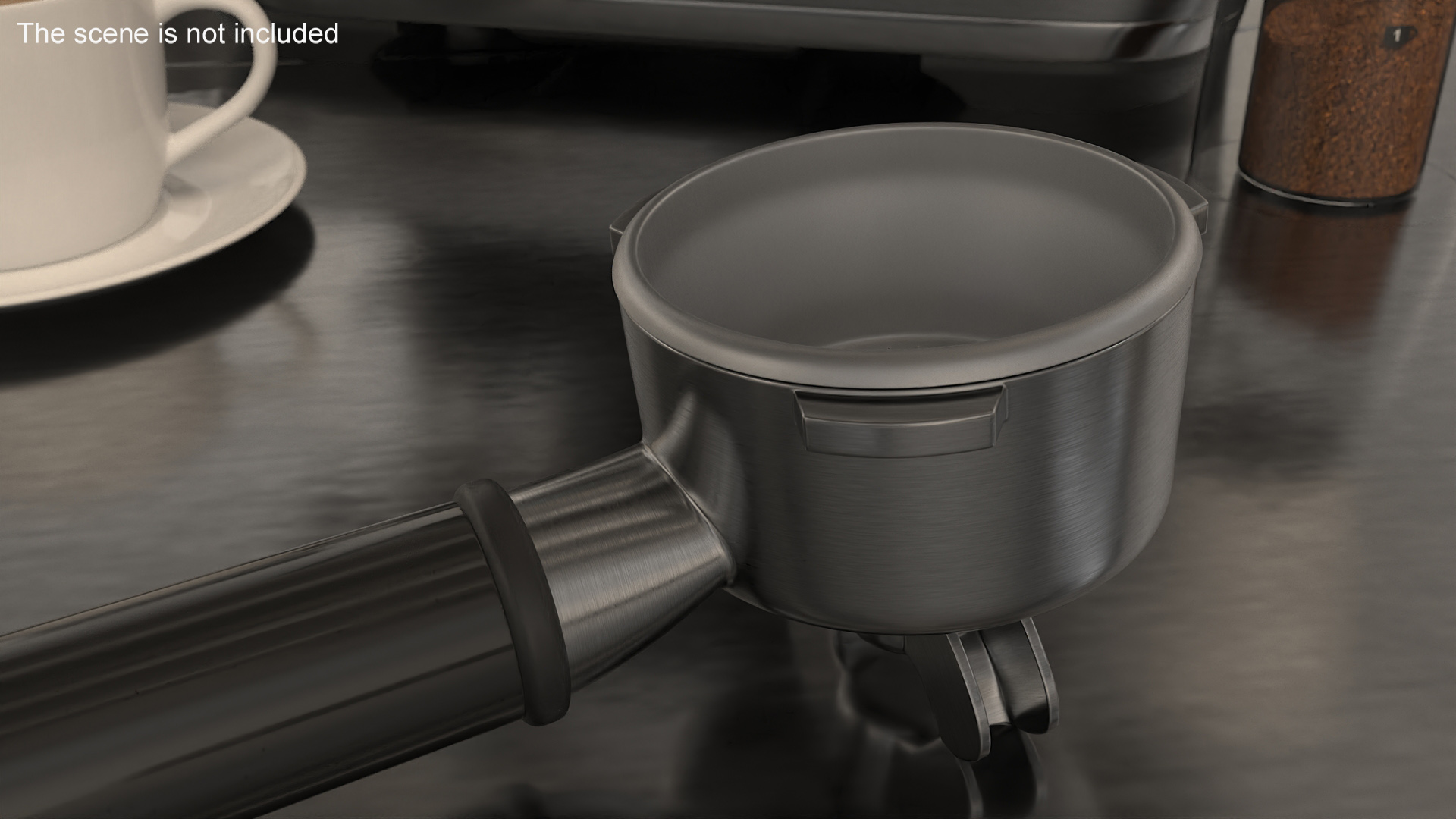 3D Double Spouts Portafilter Empty