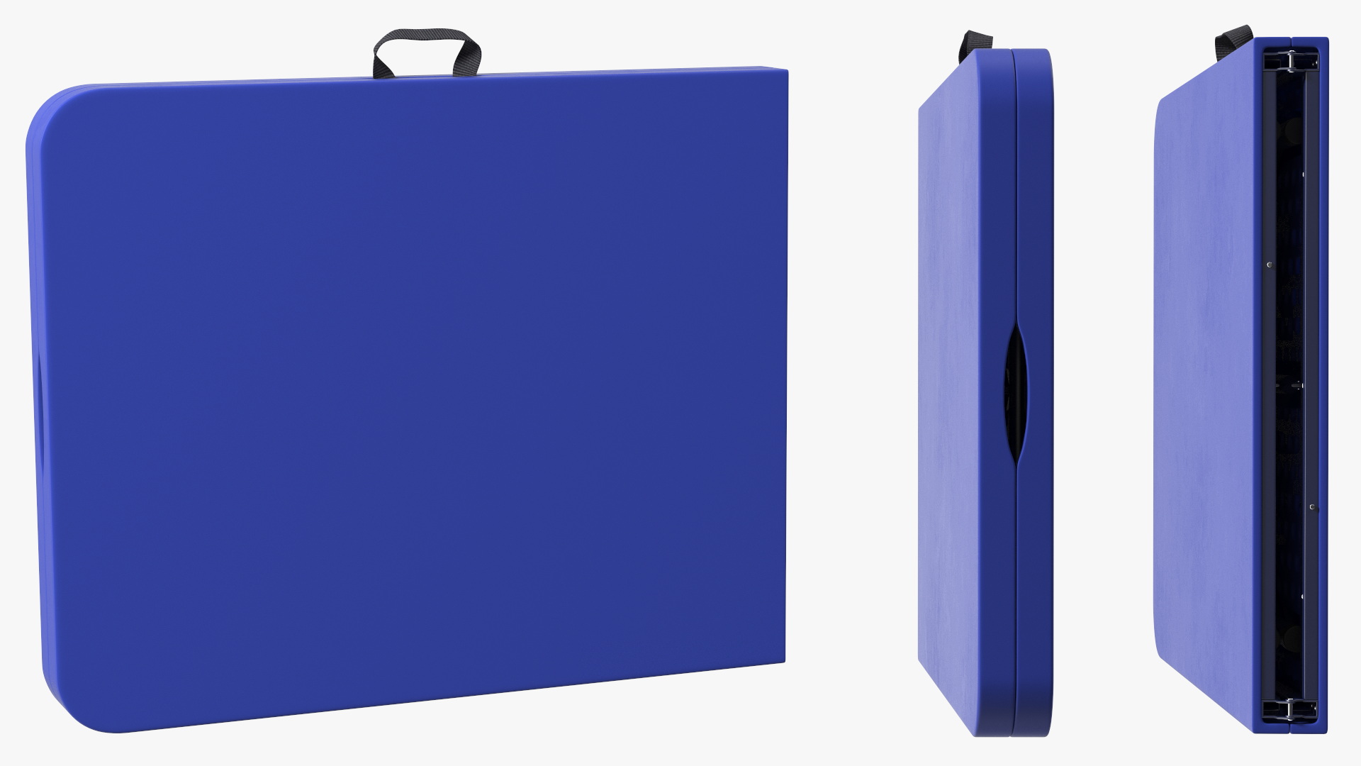 3D model Plastic Folded Table Blue
