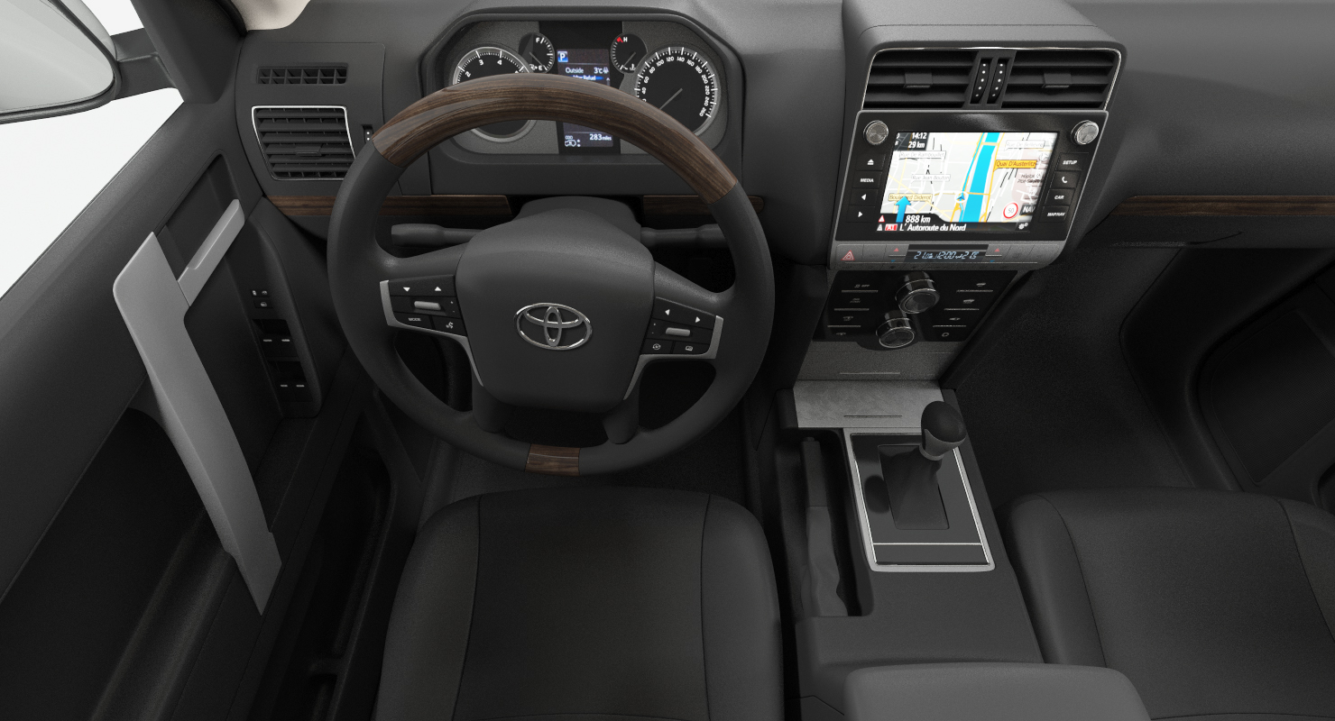 Toyota Prado 2018 Rigged 3D model