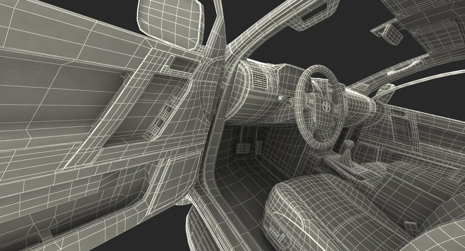 Toyota Prado 2018 Rigged 3D model