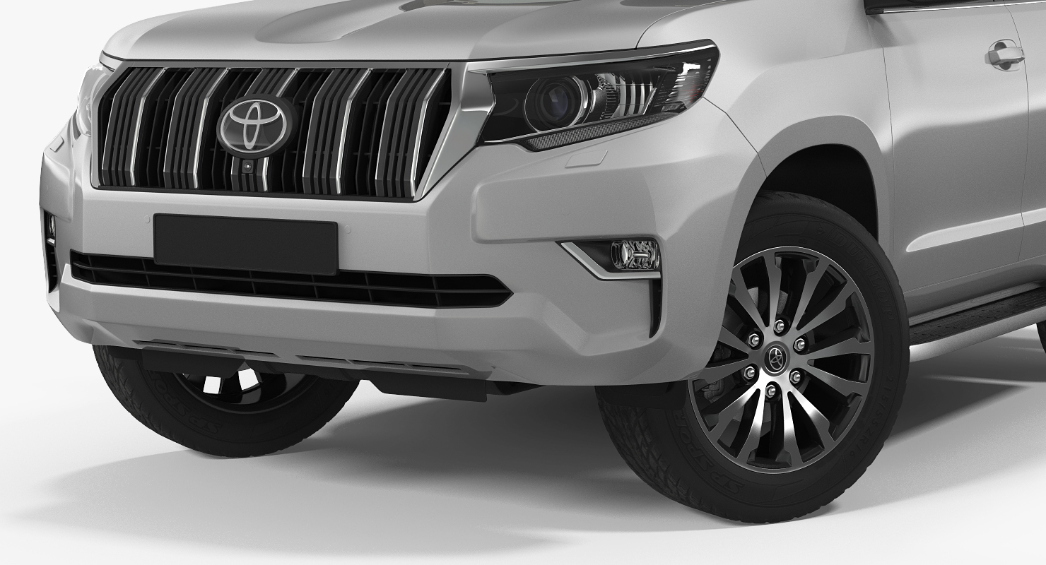 Toyota Prado 2018 Rigged 3D model
