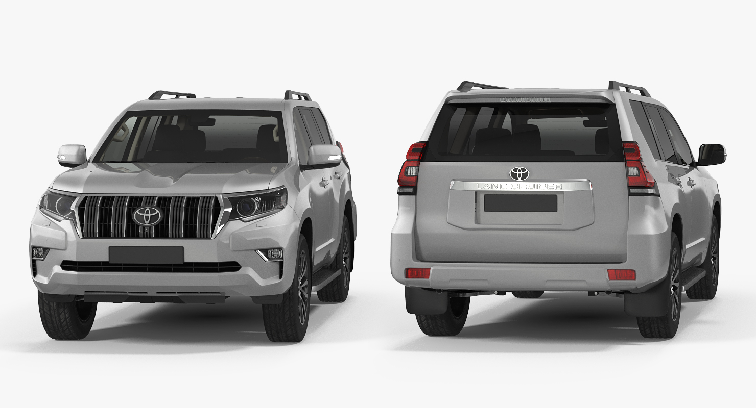 Toyota Prado 2018 Rigged 3D model