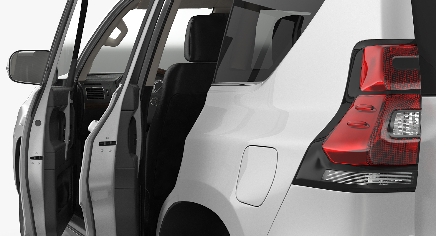 Toyota Prado 2018 Rigged 3D model