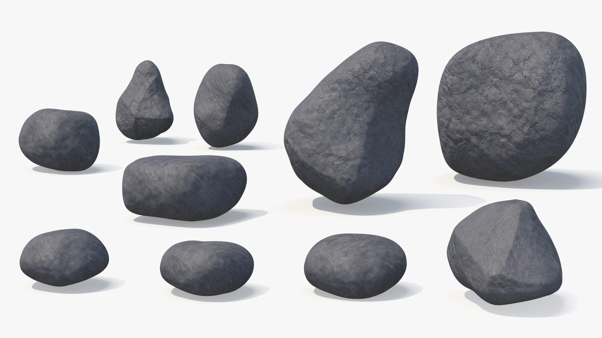 Natural River Rock Set, view 3