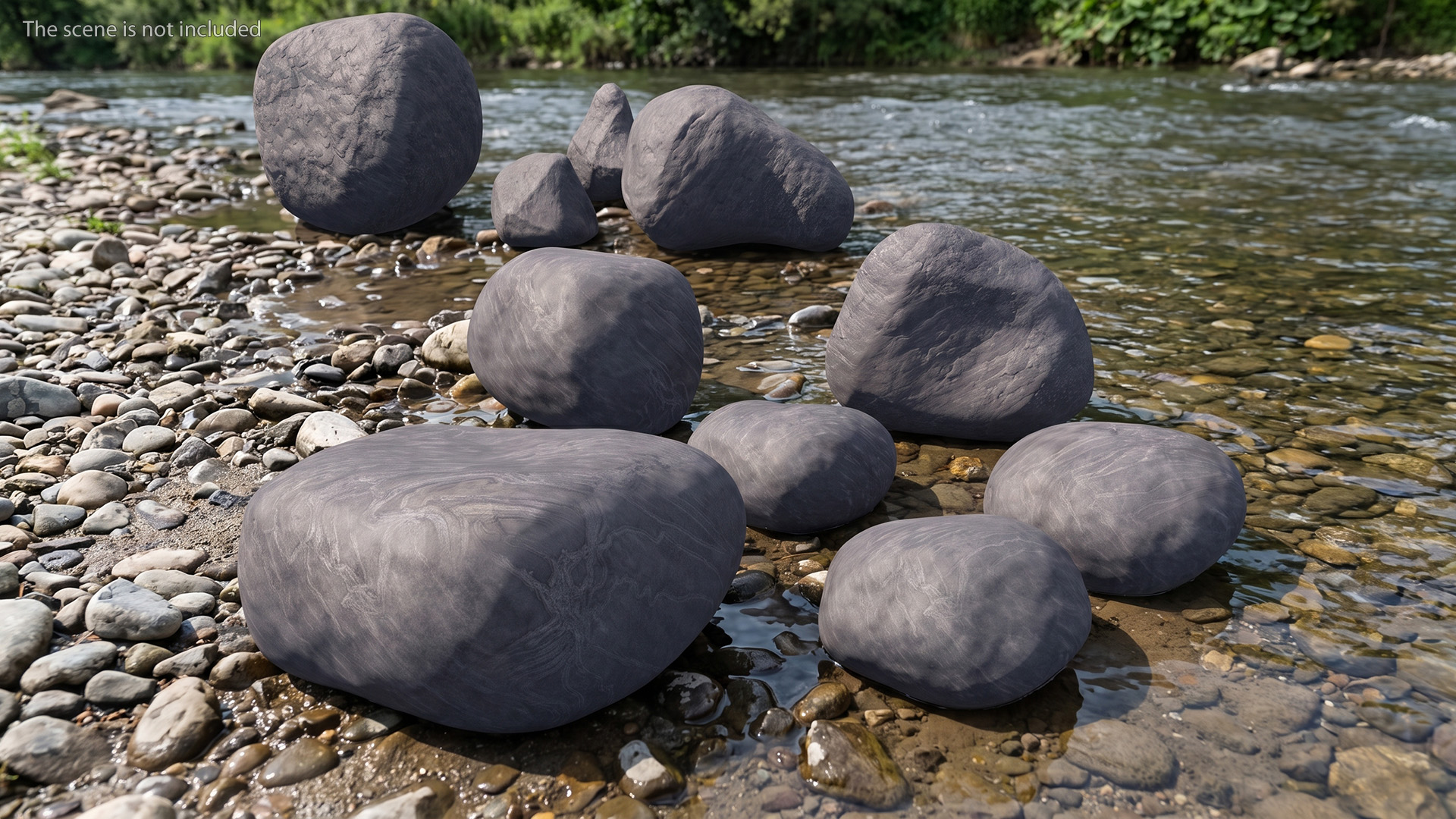 Natural River Rock Set
