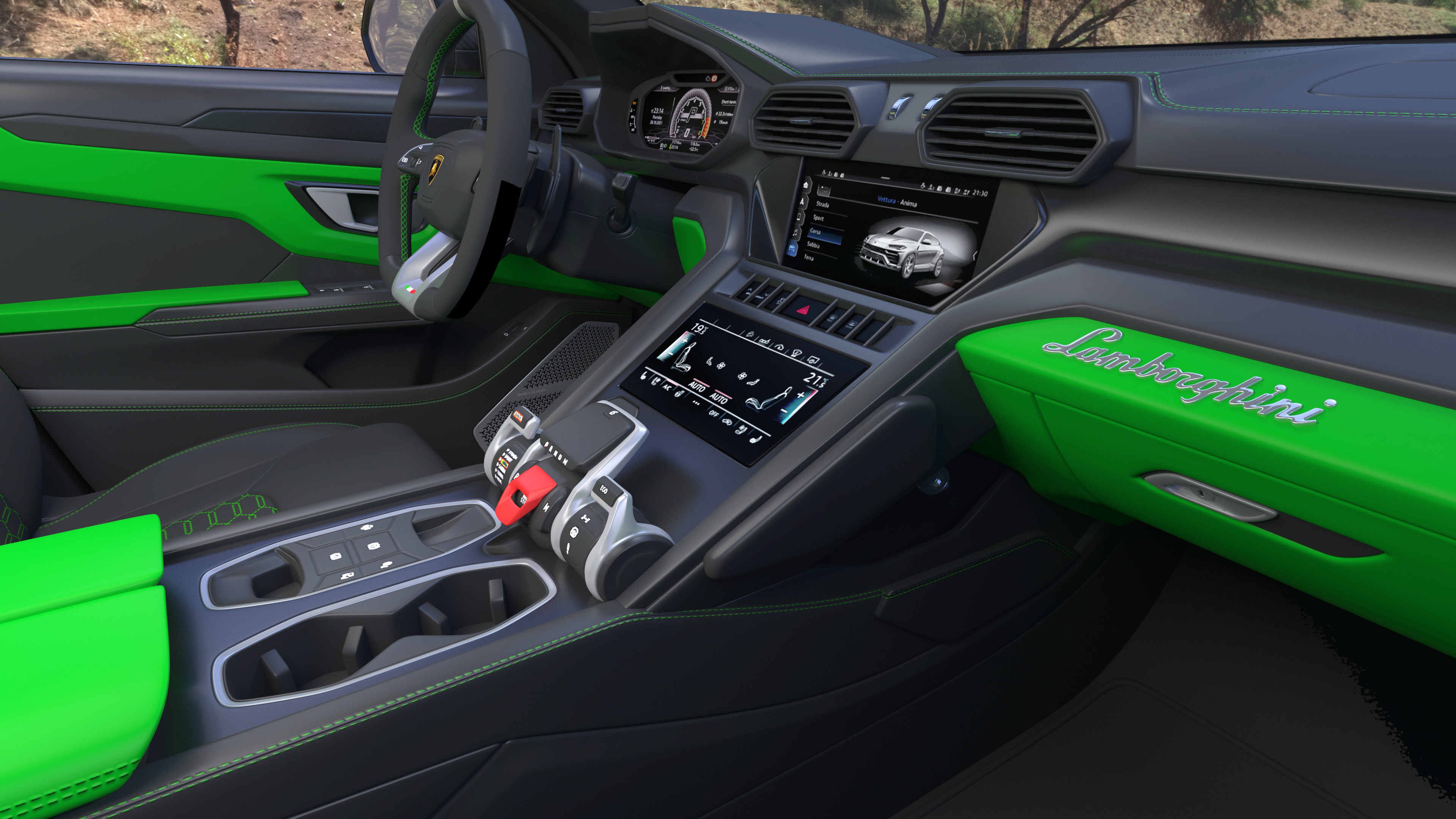 Lamborghini Urus Performante SUV Rigged 3D model