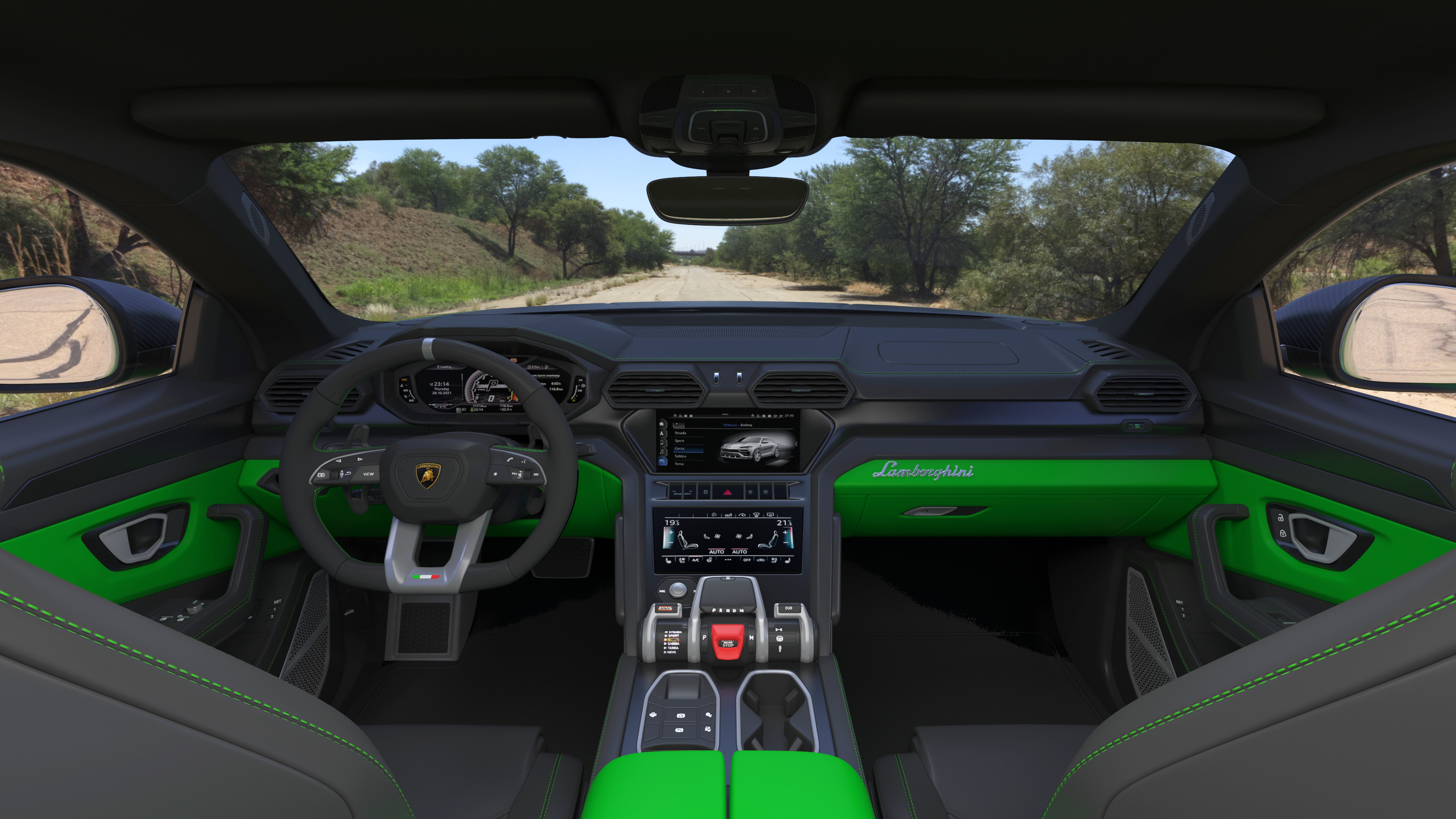 Lamborghini Urus Performante SUV Rigged 3D model