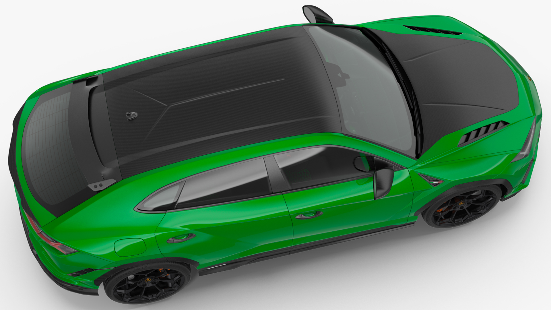Lamborghini Urus Performante SUV Rigged 3D model