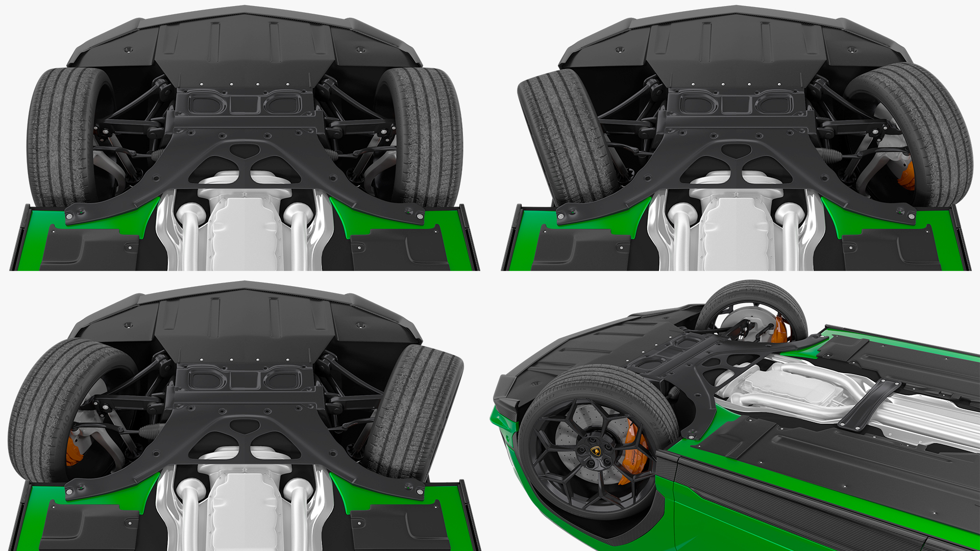 Lamborghini Urus Performante SUV Rigged 3D model