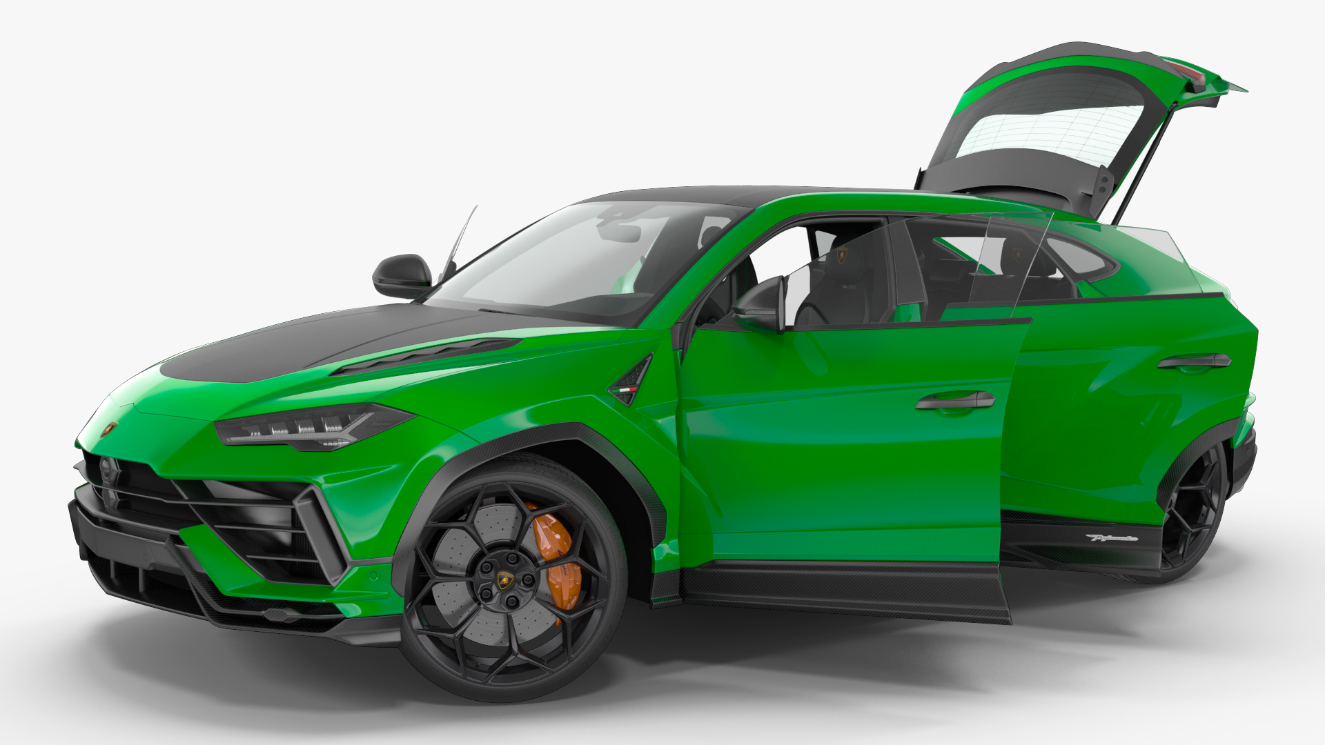 Lamborghini Urus Performante SUV Rigged 3D model