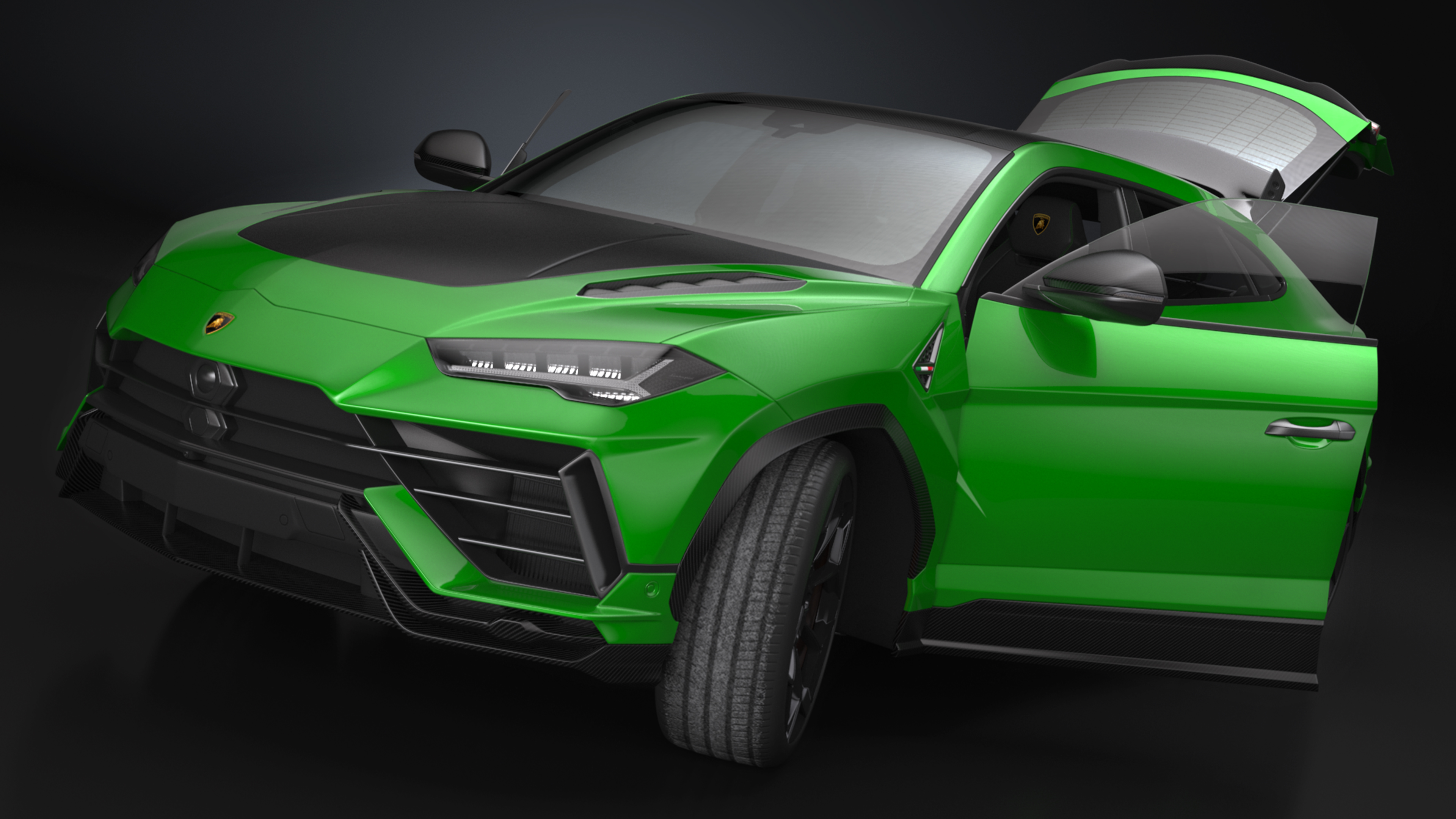 Lamborghini Urus Performante SUV Rigged 3D model