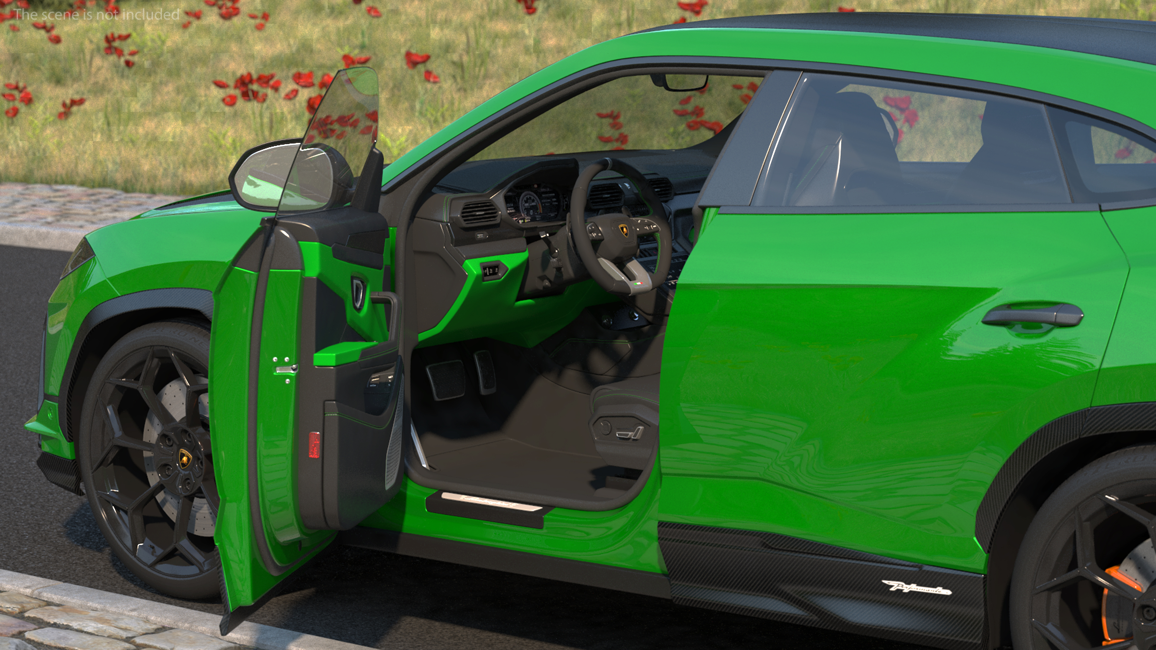 Lamborghini Urus Performante SUV Rigged 3D model