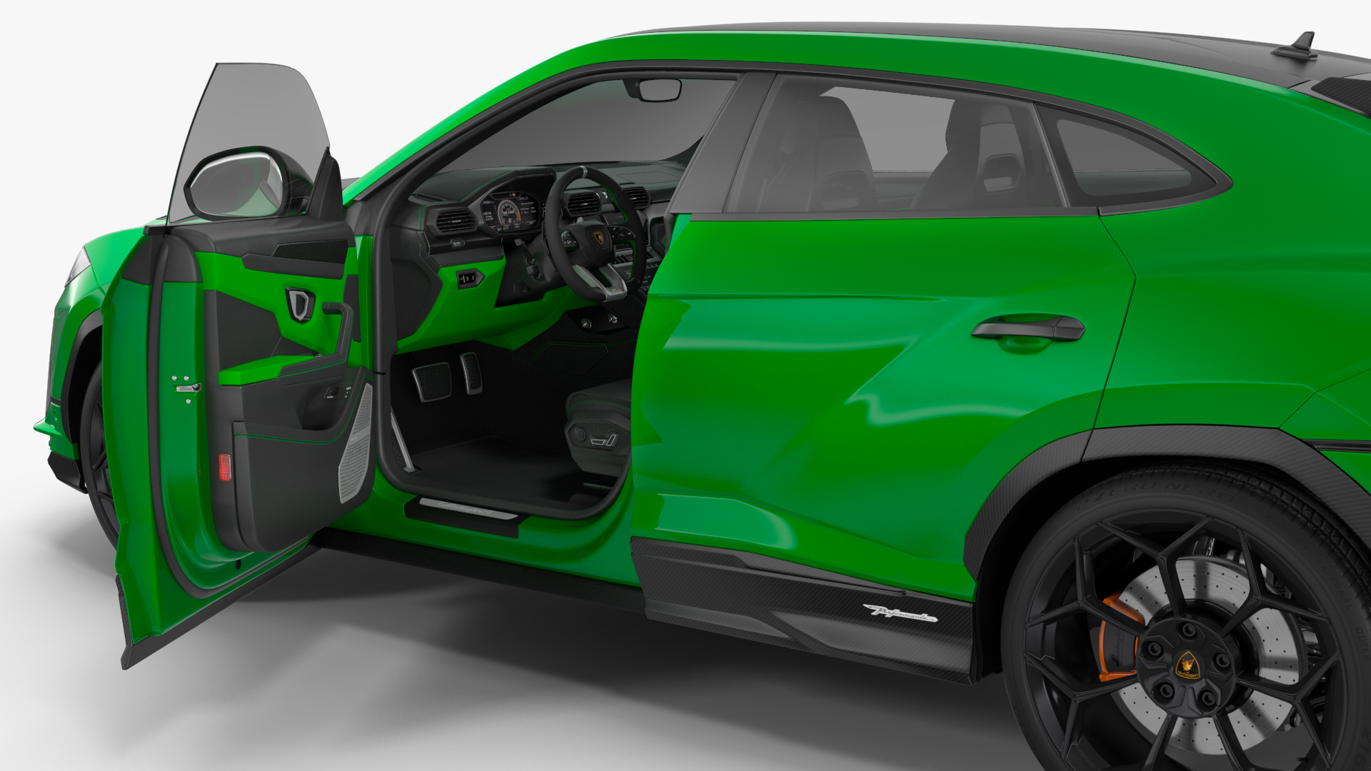 Lamborghini Urus Performante SUV Rigged 3D model