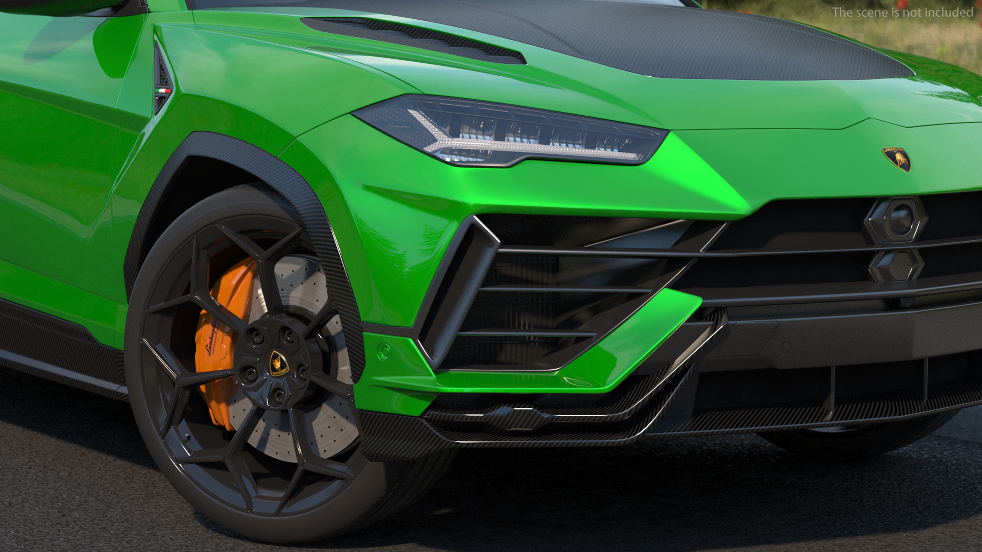 Lamborghini Urus Performante SUV Rigged 3D model