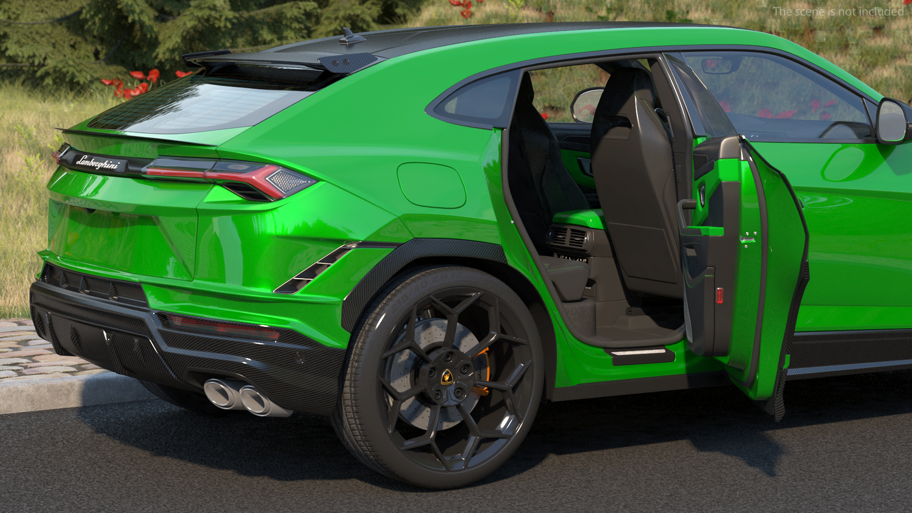 Lamborghini Urus Performante SUV Rigged 3D model