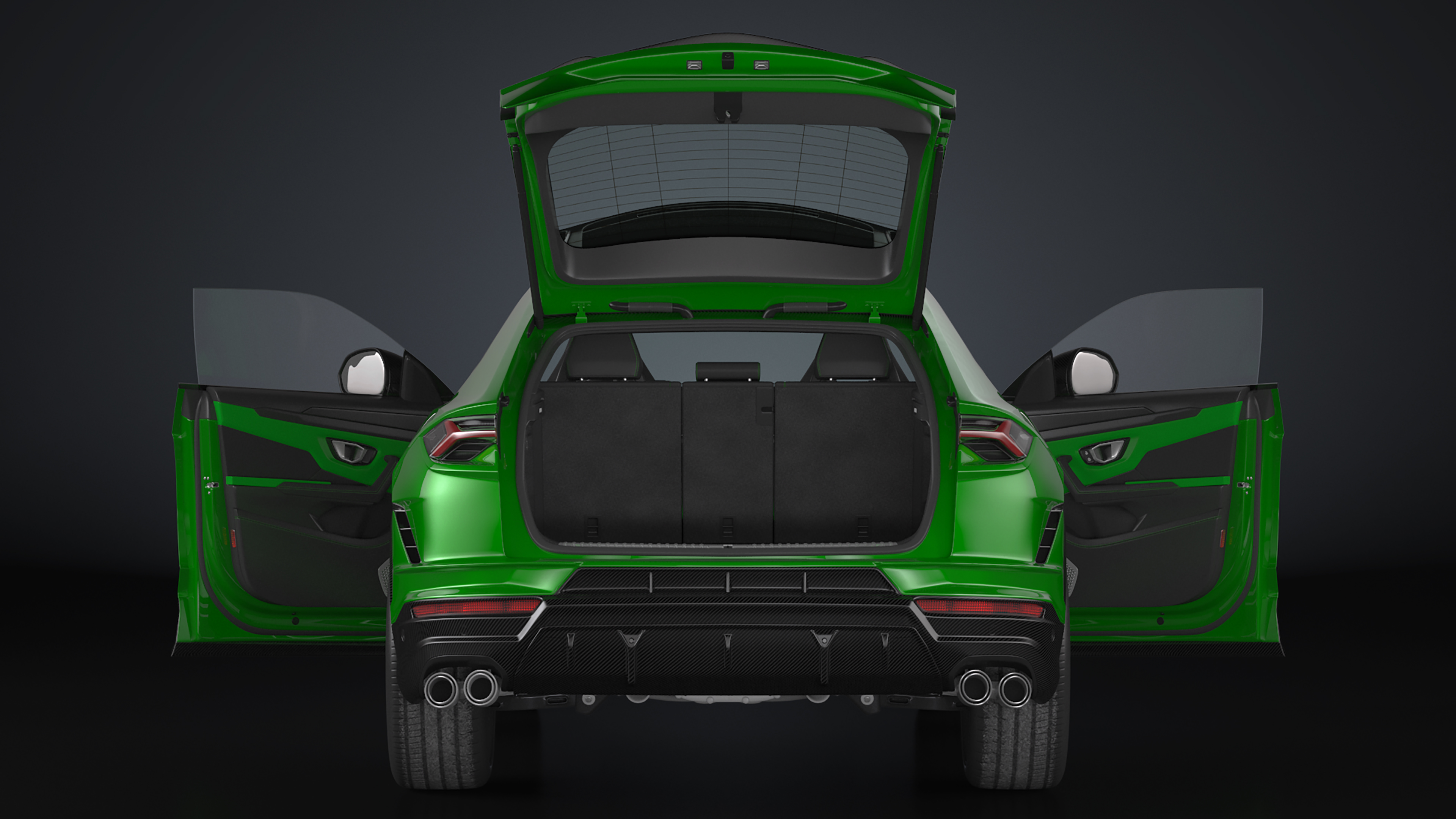 Lamborghini Urus Performante SUV Rigged 3D model