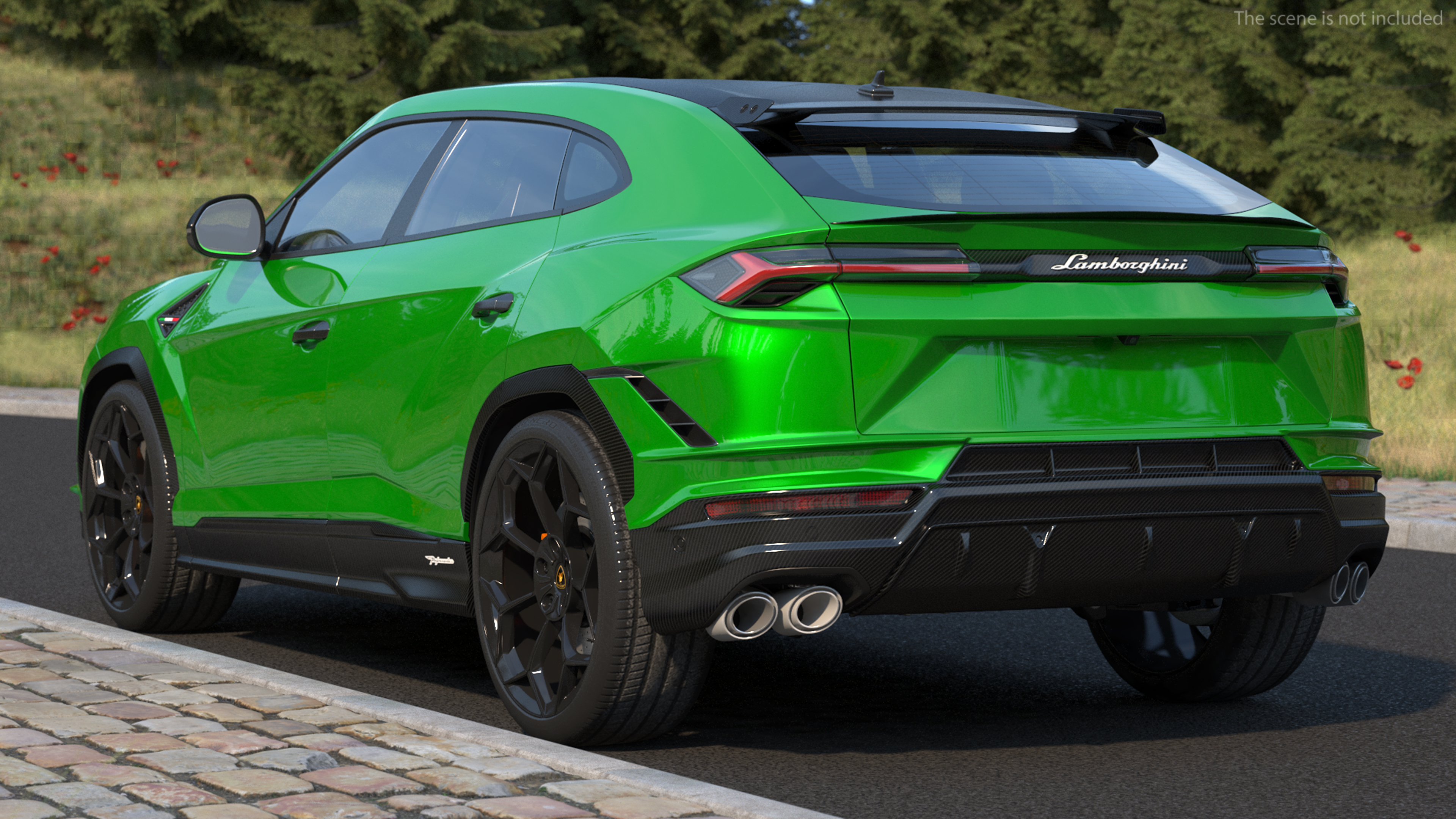 Lamborghini Urus Performante SUV Rigged 3D model