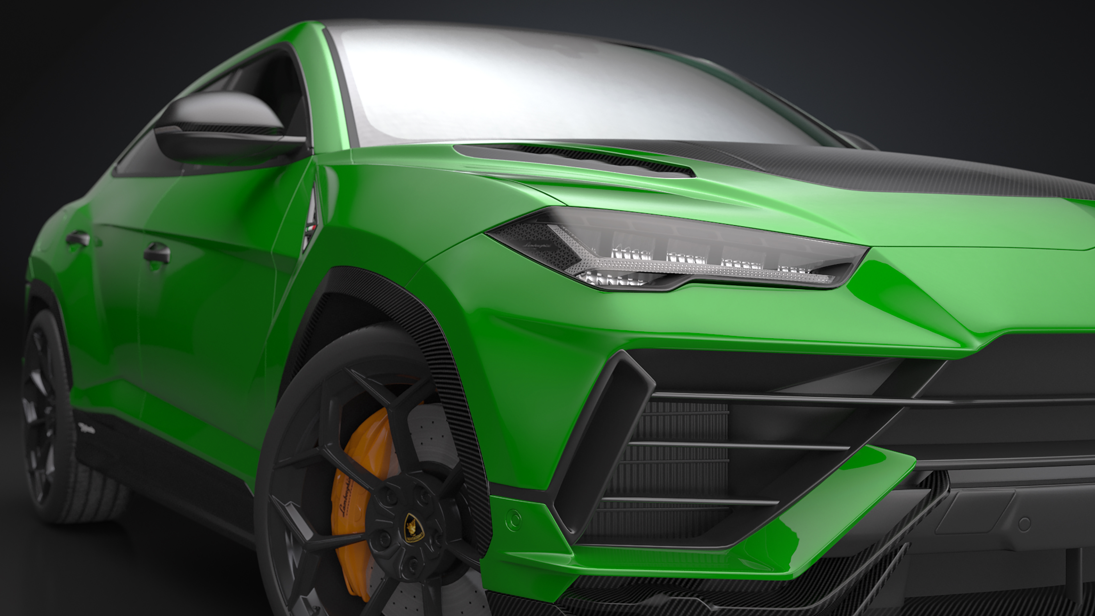 Lamborghini Urus Performante SUV Rigged 3D model
