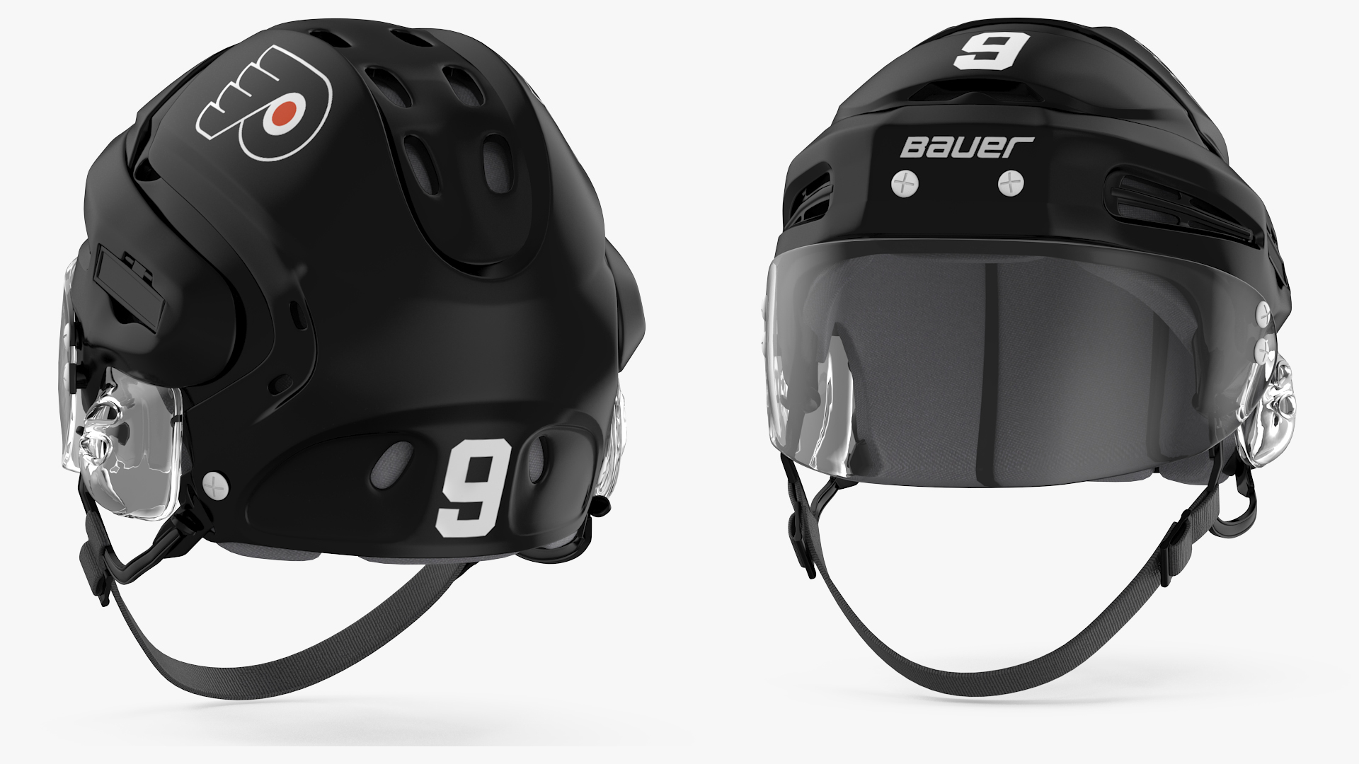 3D Hockey Helmet Philadelphia Flyers model