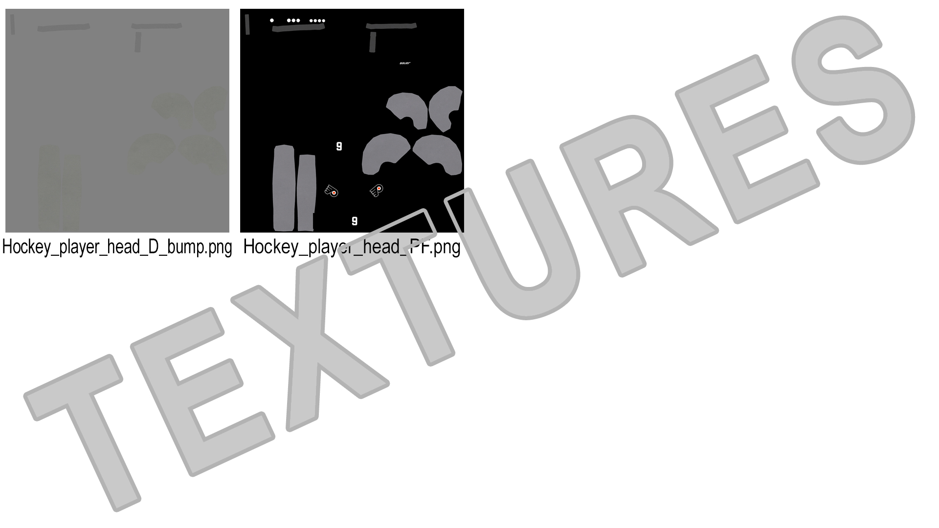 3D Hockey Helmet Philadelphia Flyers model