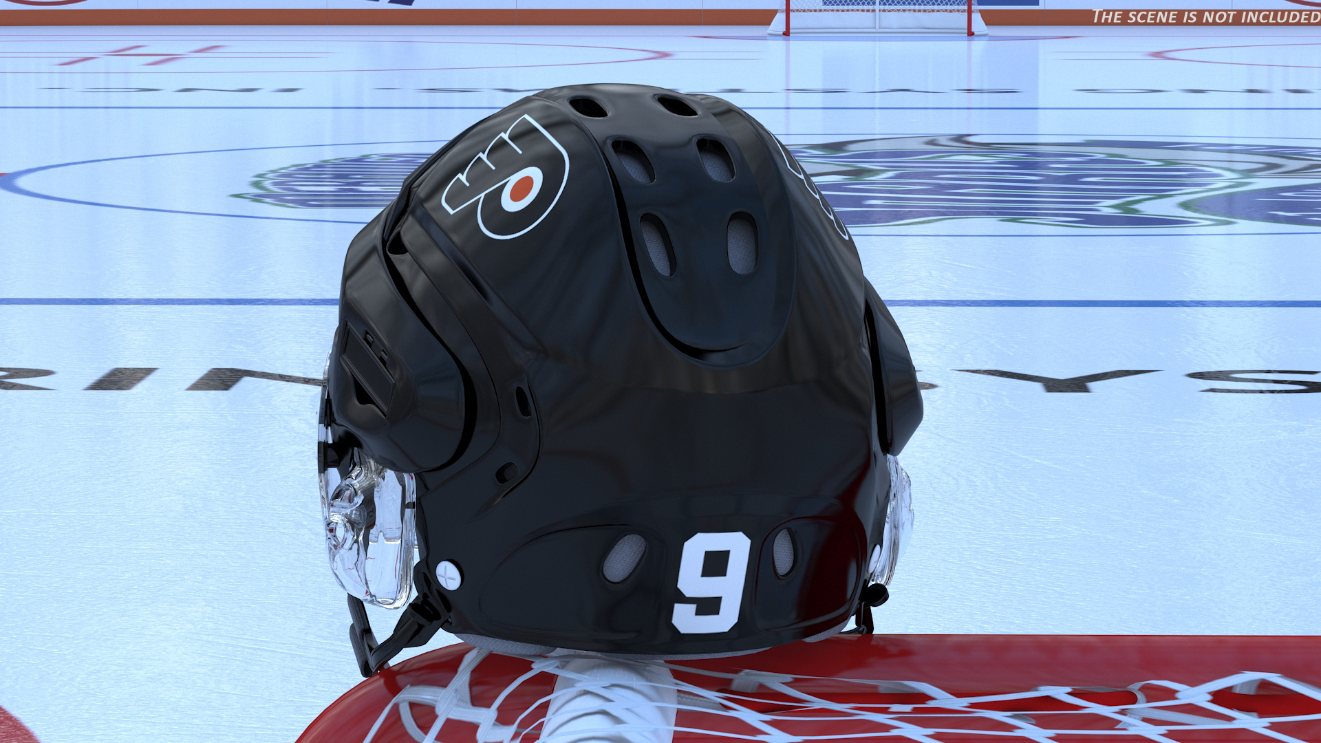 3D Hockey Helmet Philadelphia Flyers model