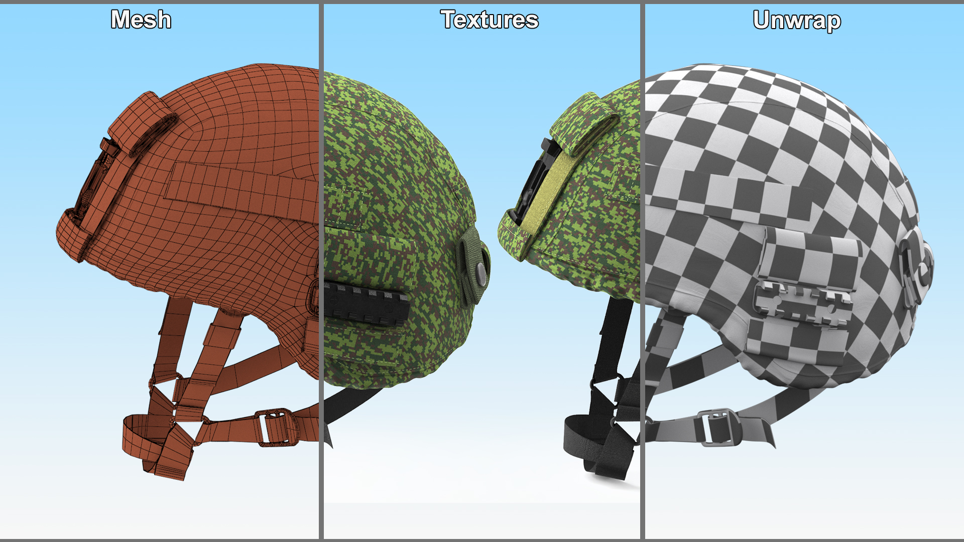 Dark Helmet Ratnik Dark Green Case 3D model