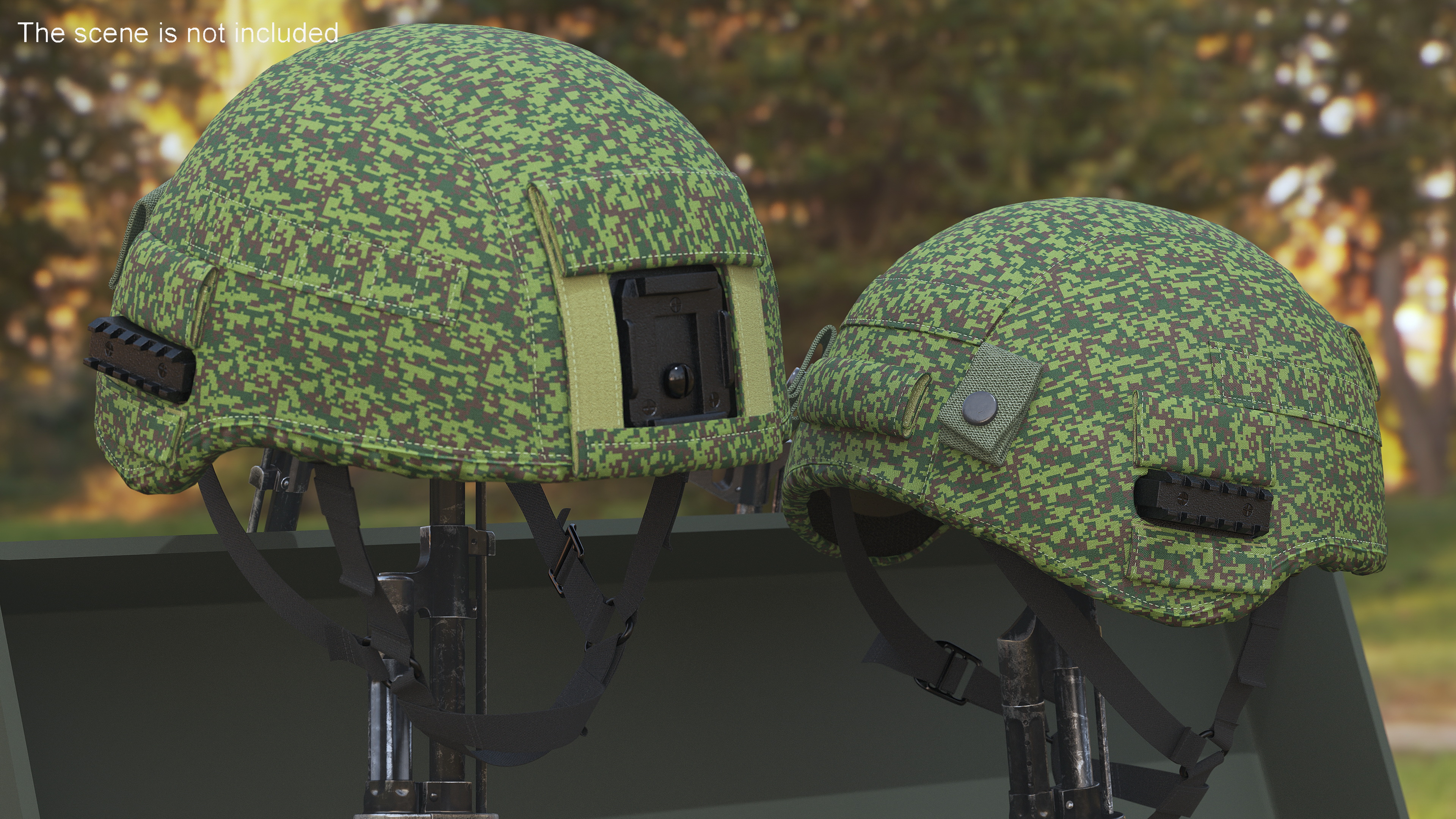 Dark Helmet Ratnik Dark Green Case 3D model