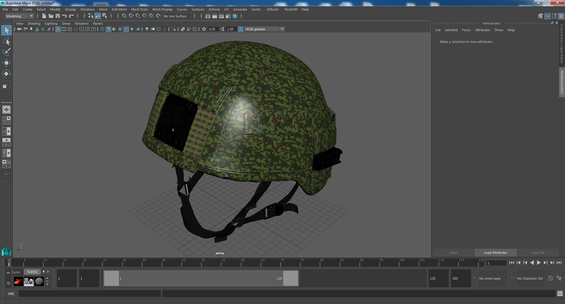 Dark Helmet Ratnik Dark Green Case 3D model
