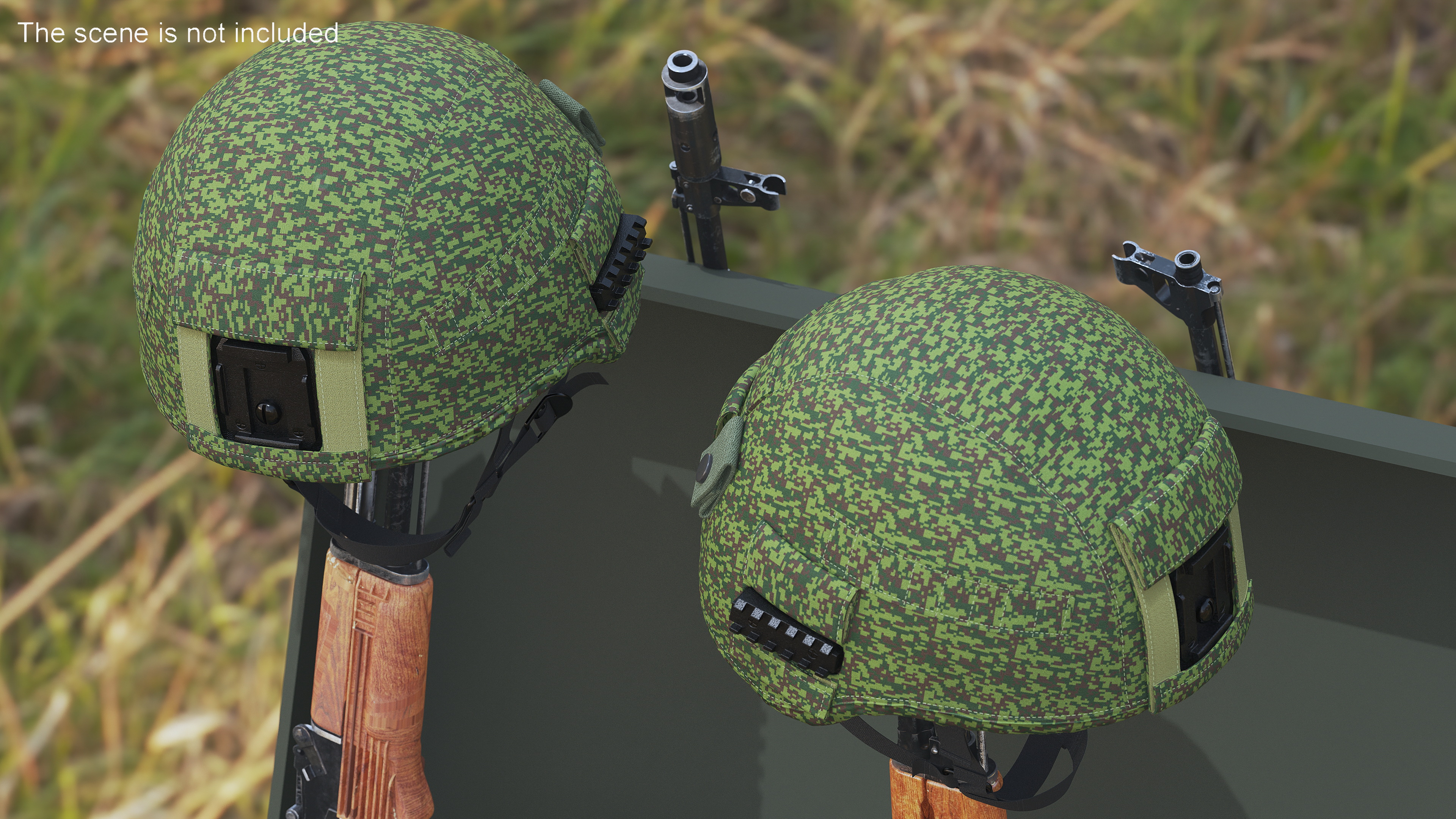 Dark Helmet Ratnik Dark Green Case 3D model