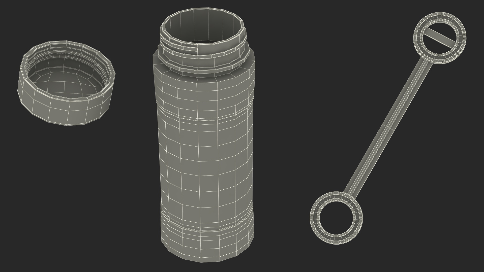 3D model Bubble Bottle with Wand Blower
