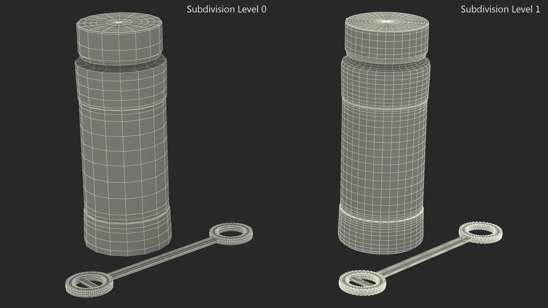 3D model Bubble Bottle with Wand Blower