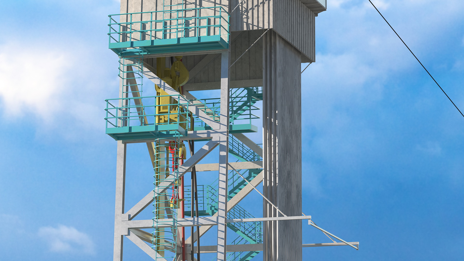 Sectional Drilling Rig 3D