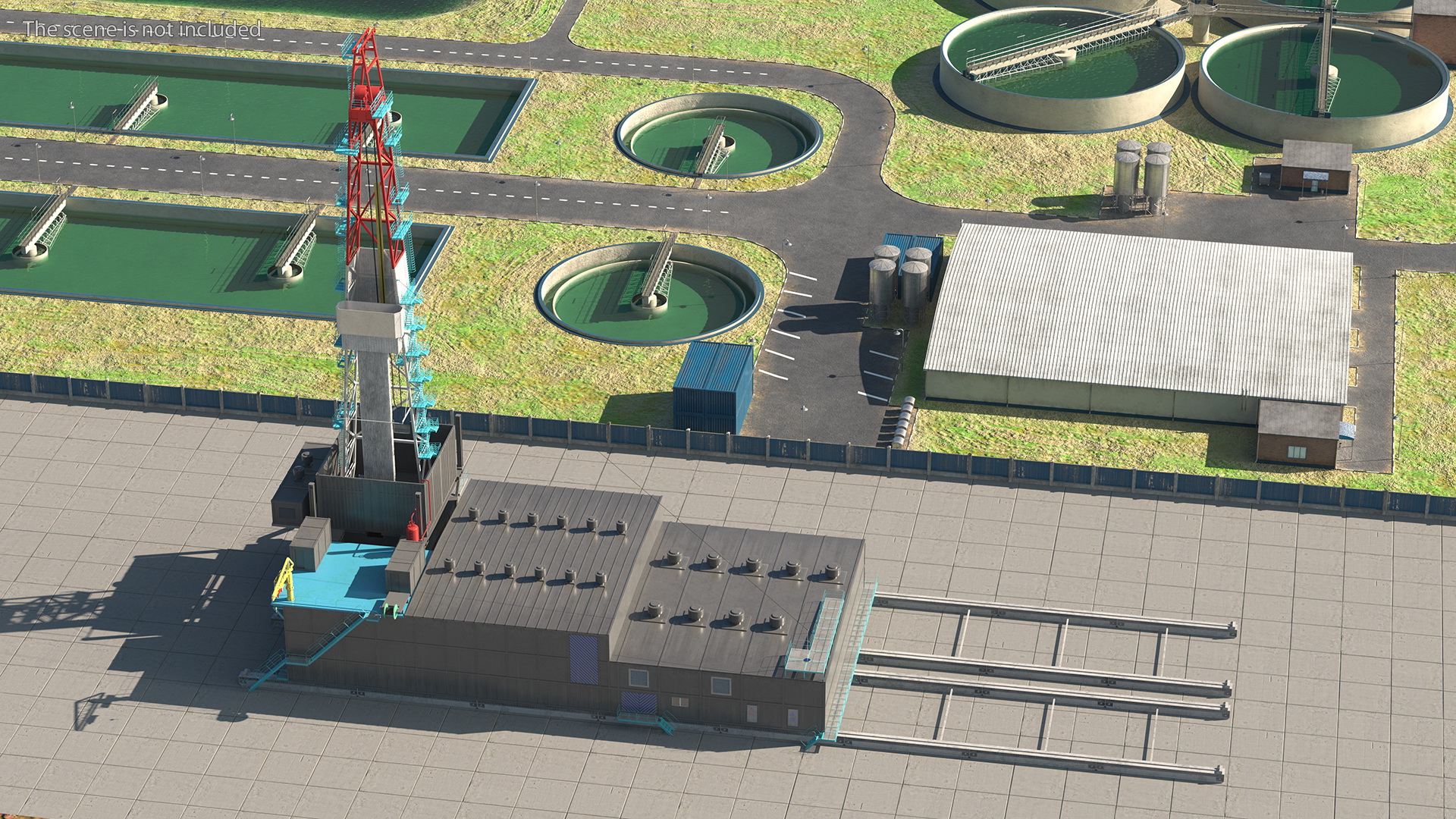 Sectional Drilling Rig 3D