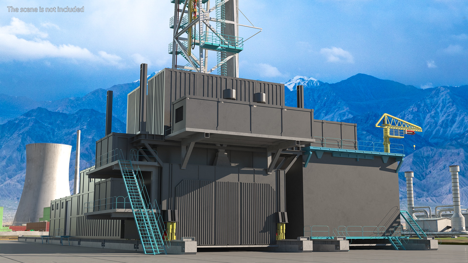Sectional Drilling Rig 3D