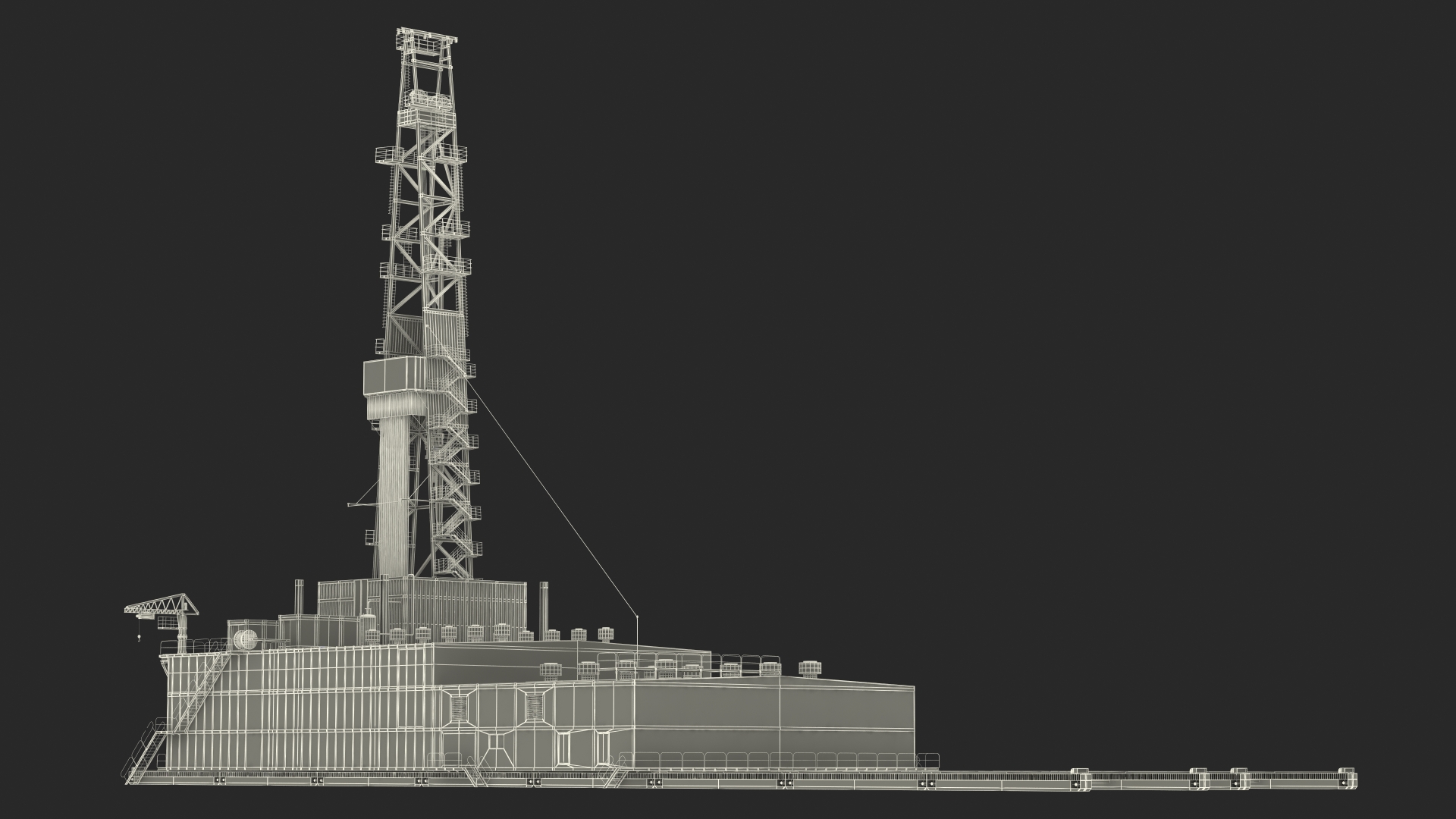 Sectional Drilling Rig 3D