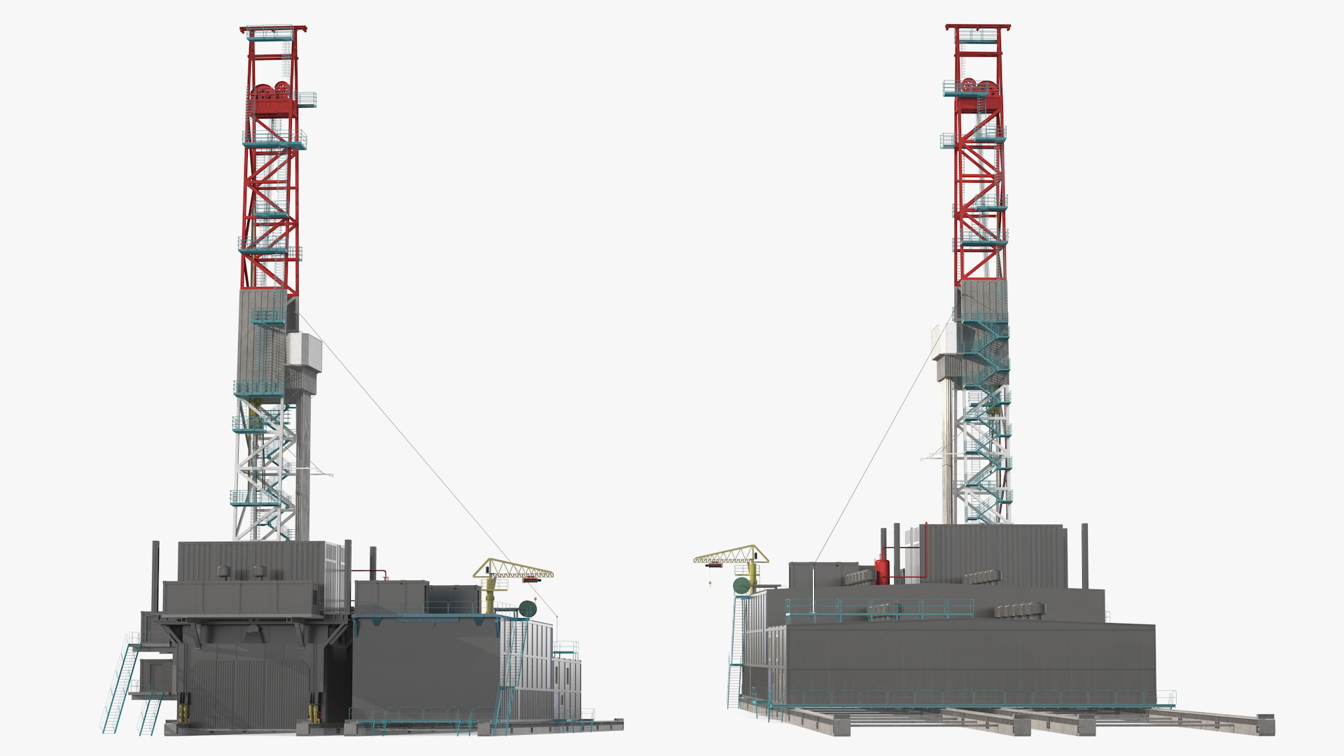 Sectional Drilling Rig 3D