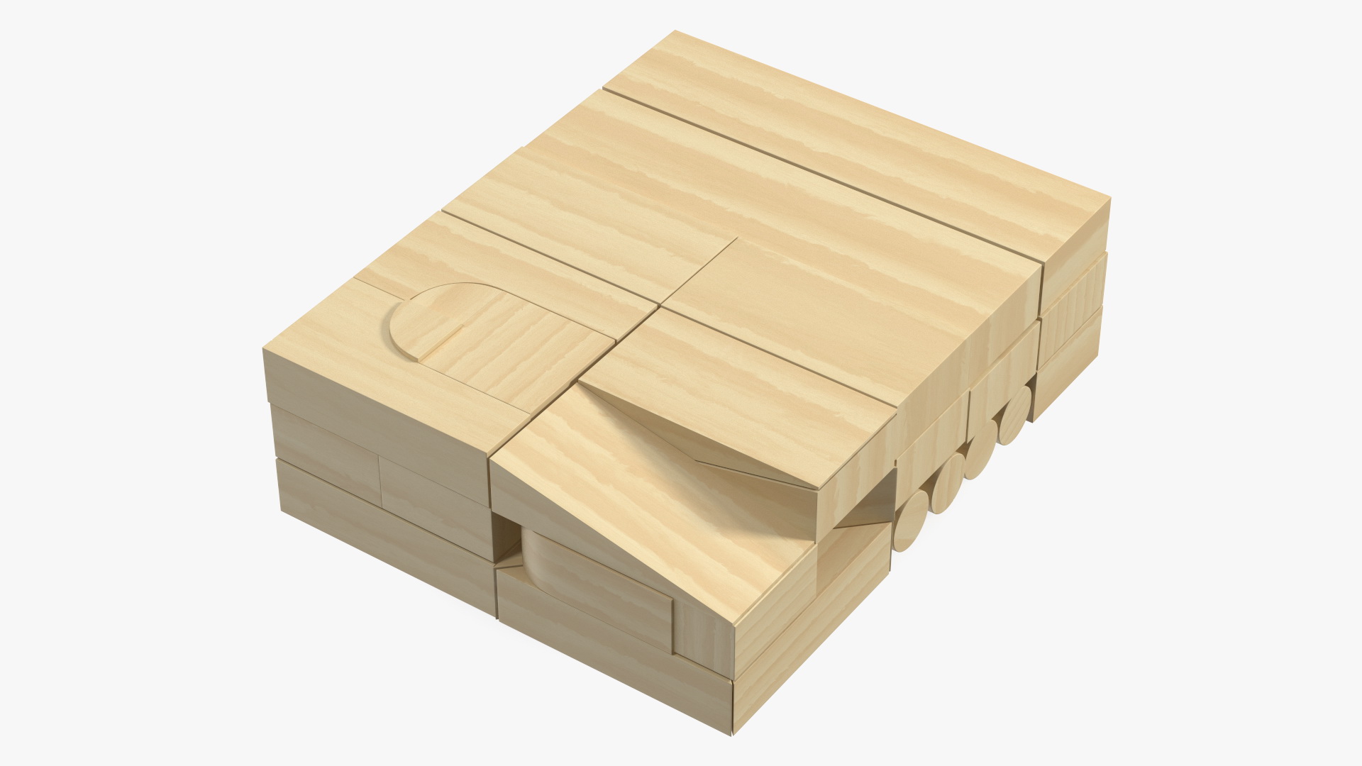3D model Wooden Constructor in Box